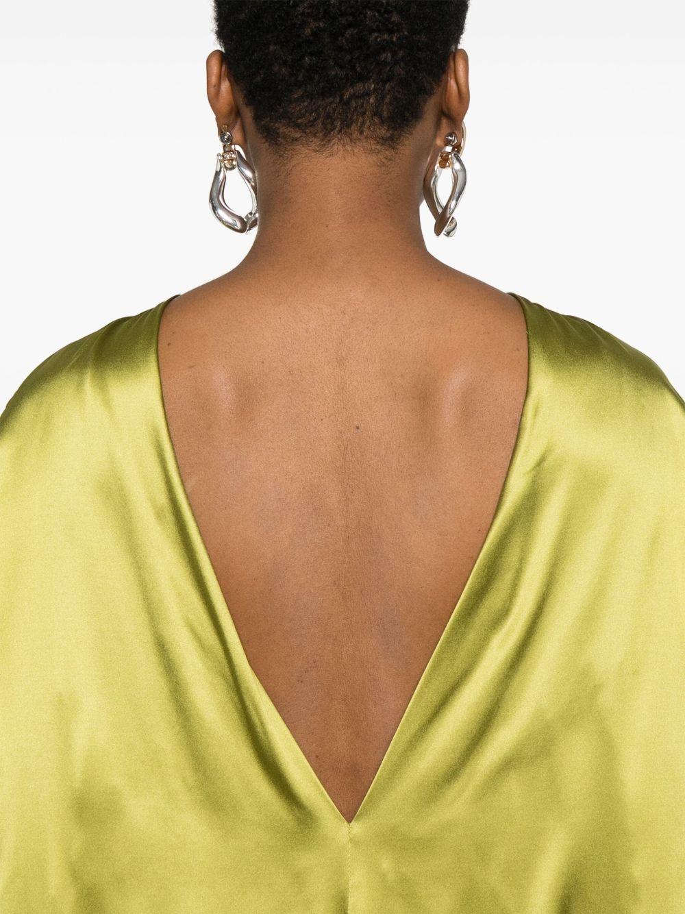 Satin maxi dress<BR/> 011035 1032607 DRIES VAN NOTEN