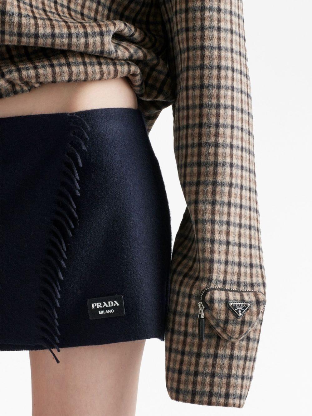 Tobacco brown/light brown angora/virgin wool blend P958 13IAF0005 PRADA
