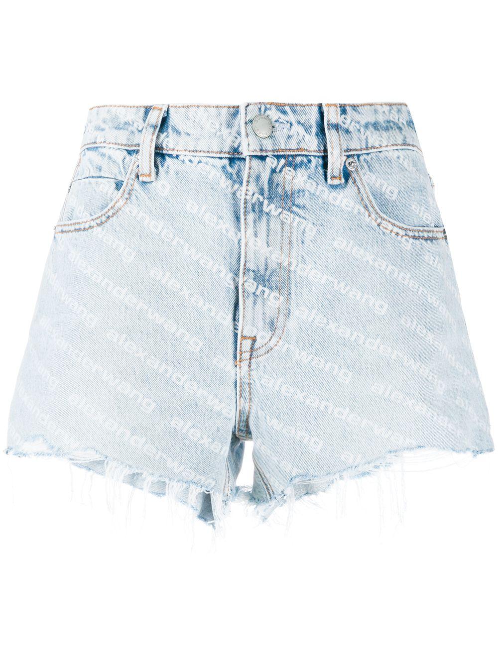 High-waisted denim shorts<BR/> 4DC2204781 270 ALEXANDER WANG