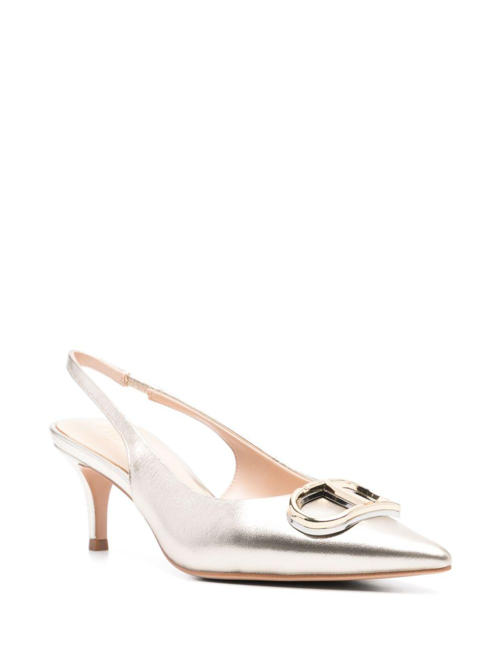60mm Oval T slingback pumps<BR/><BR/><BR/> 251TCP062 11733 TWINSET