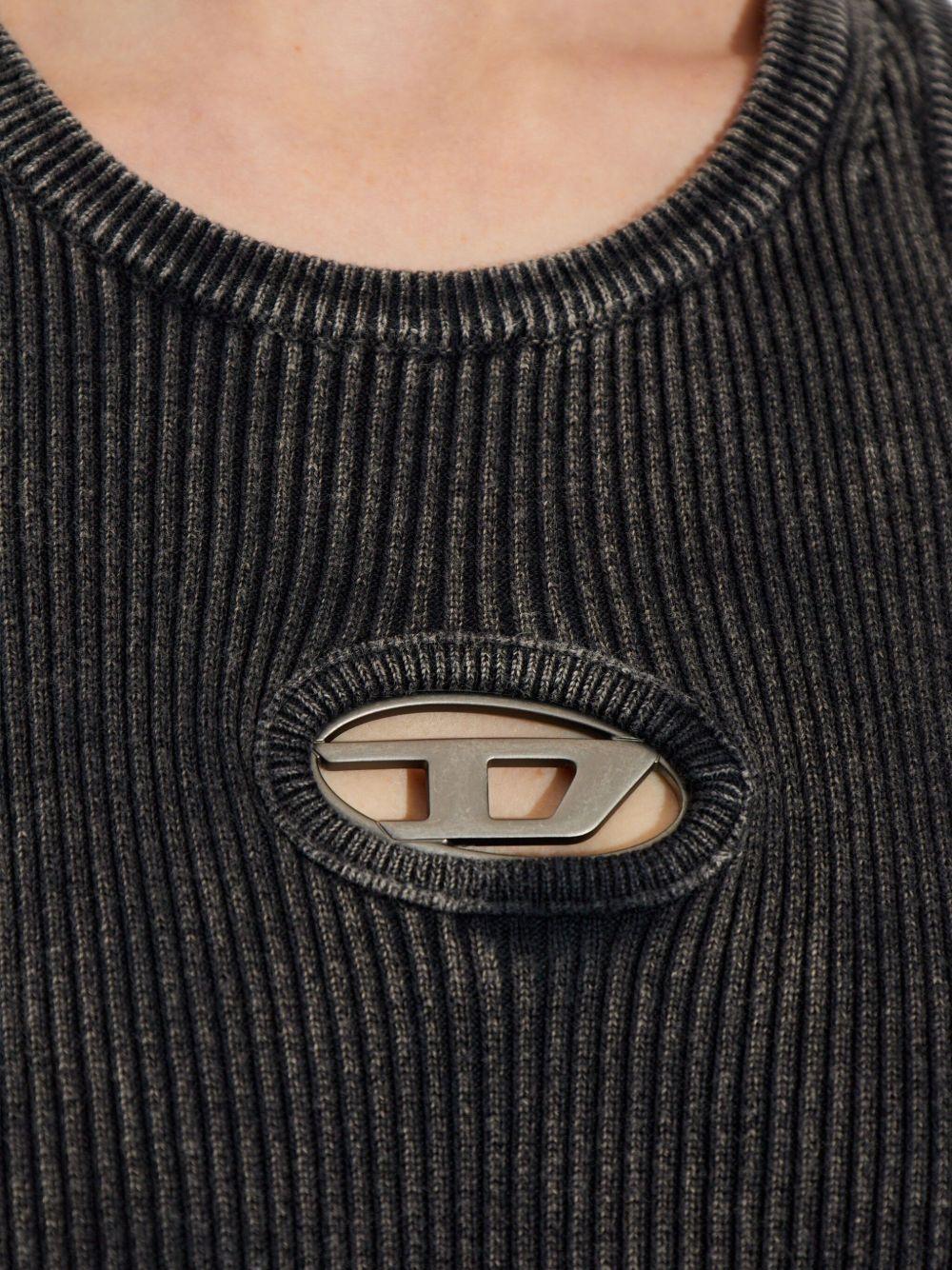 M-Anchorage logo-plaque ribbed mini dress A21698 0AKBQ900 DIESEL