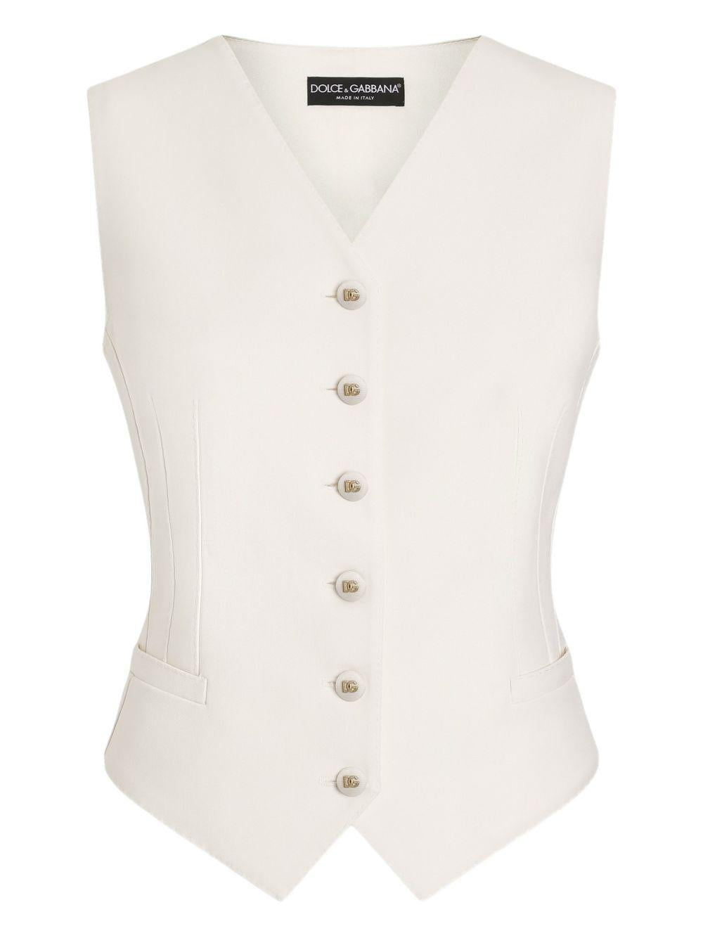 Wool twill vest F79H6T FUBGCW0001 DOLCE & GABBANA