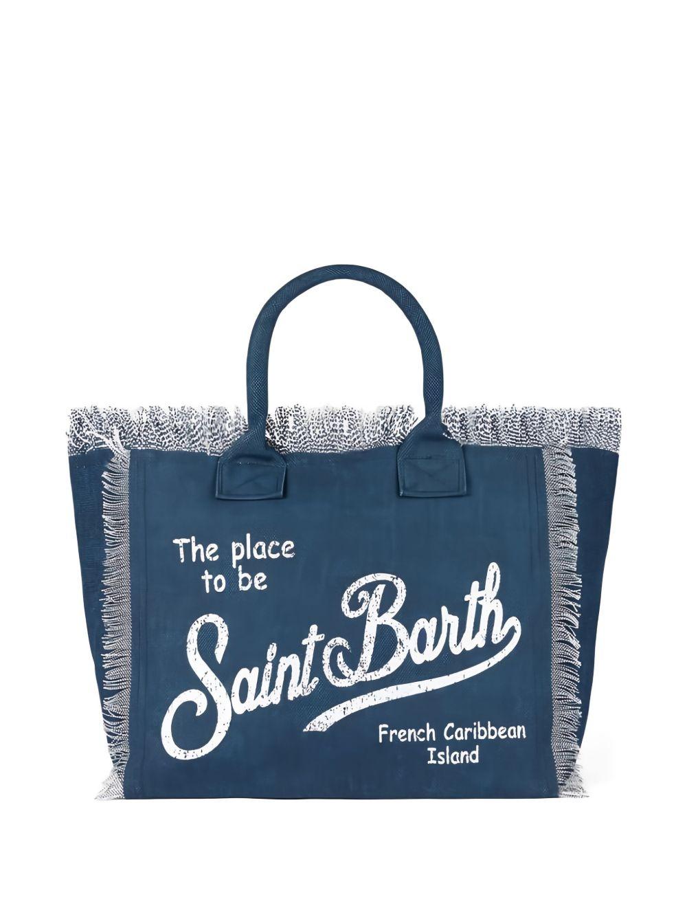 Vanitytote bag fringed VANITY 03274HINDIGO MC2 SAINT BARTH