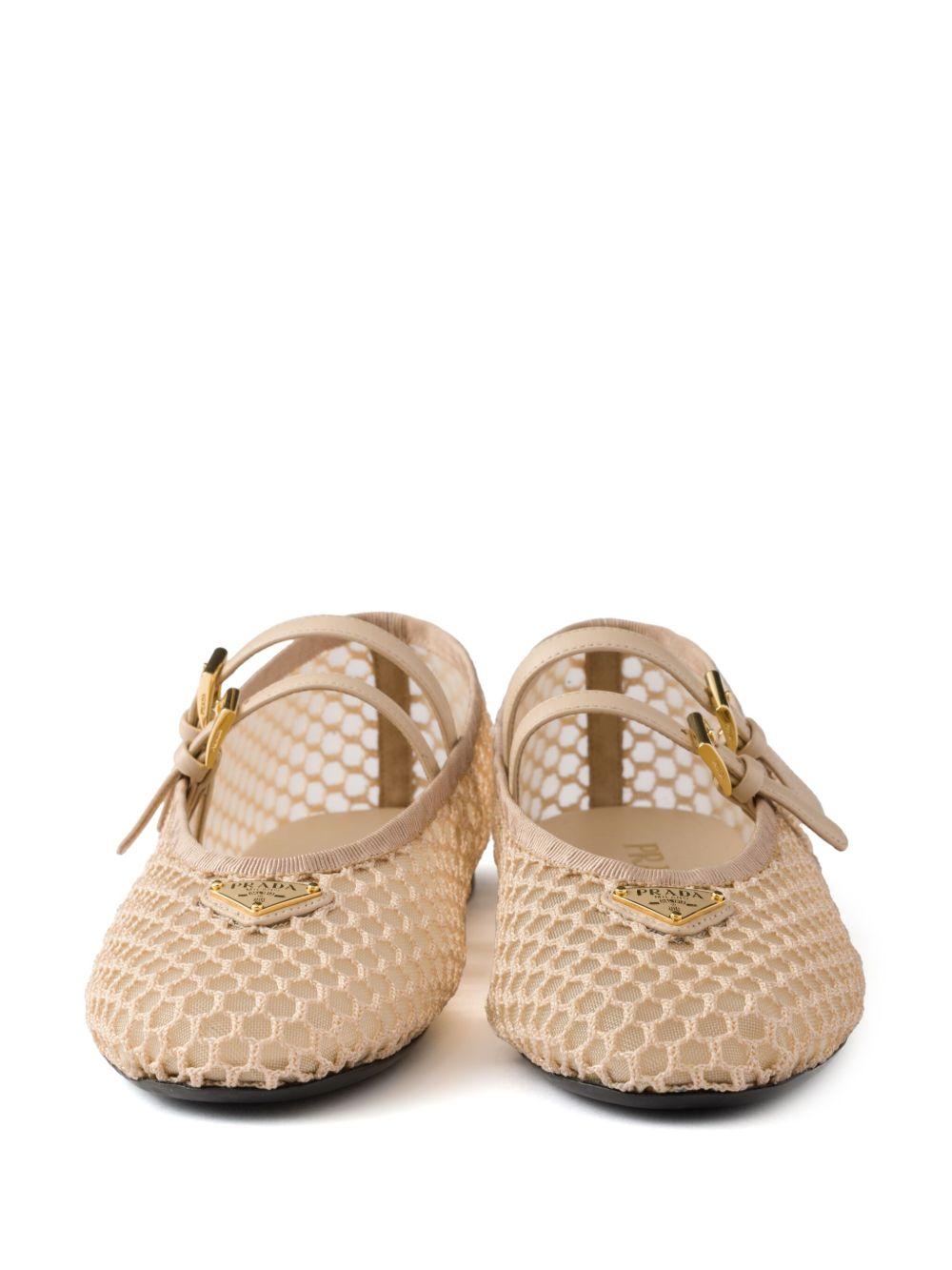 Mesh ballet flats<BR/><BR/><BR/> 1F915N 099F0485 PRADA