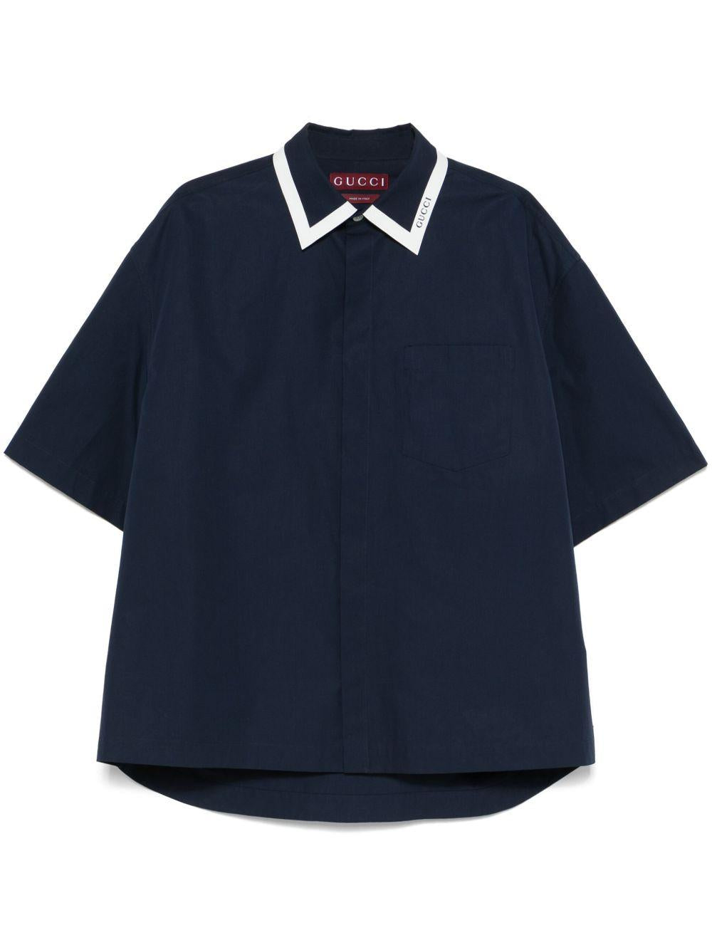 Logo-detail shirt<BR/><BR/><BR/> 814704 Z7AHA4294 GUCCI