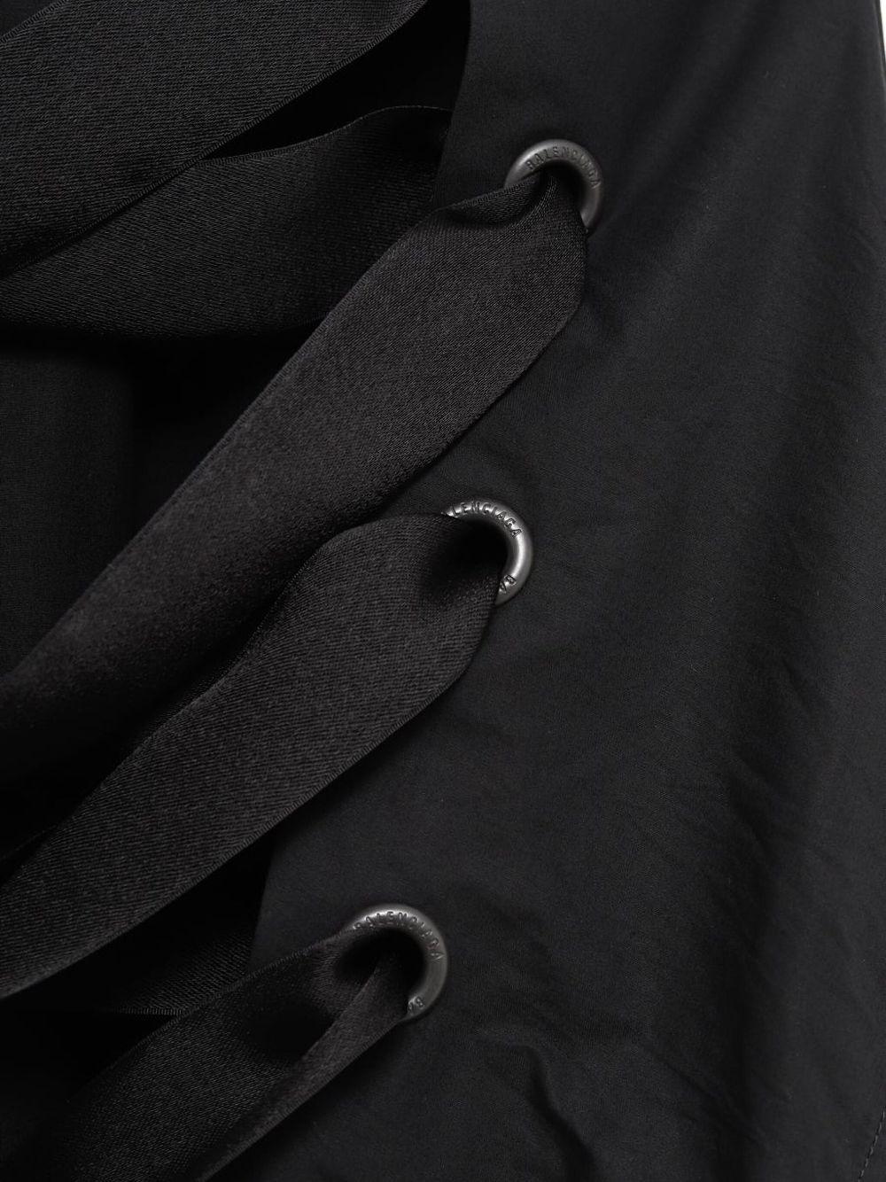 Lace-up Shirt in Black 831657 TRM281000 BALENCIAGA