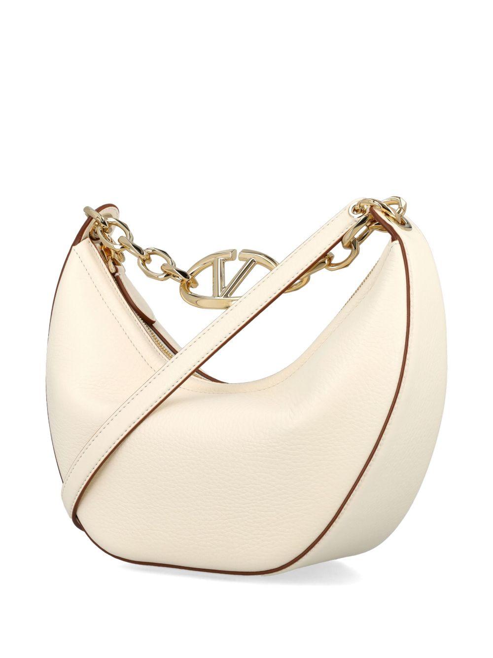 Small VLogo Moon leather shoulder bag<BR/><BR/> ZW2B0Q42JDK 098 VALENTINO GARAVANI