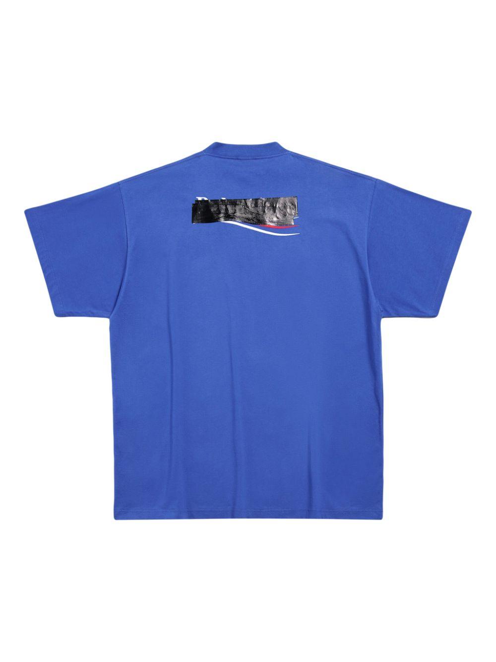 Gaffer Political Campaign-print T-shirt<BR/><BR/> 712398 TNVG14019 BALENCIAGA