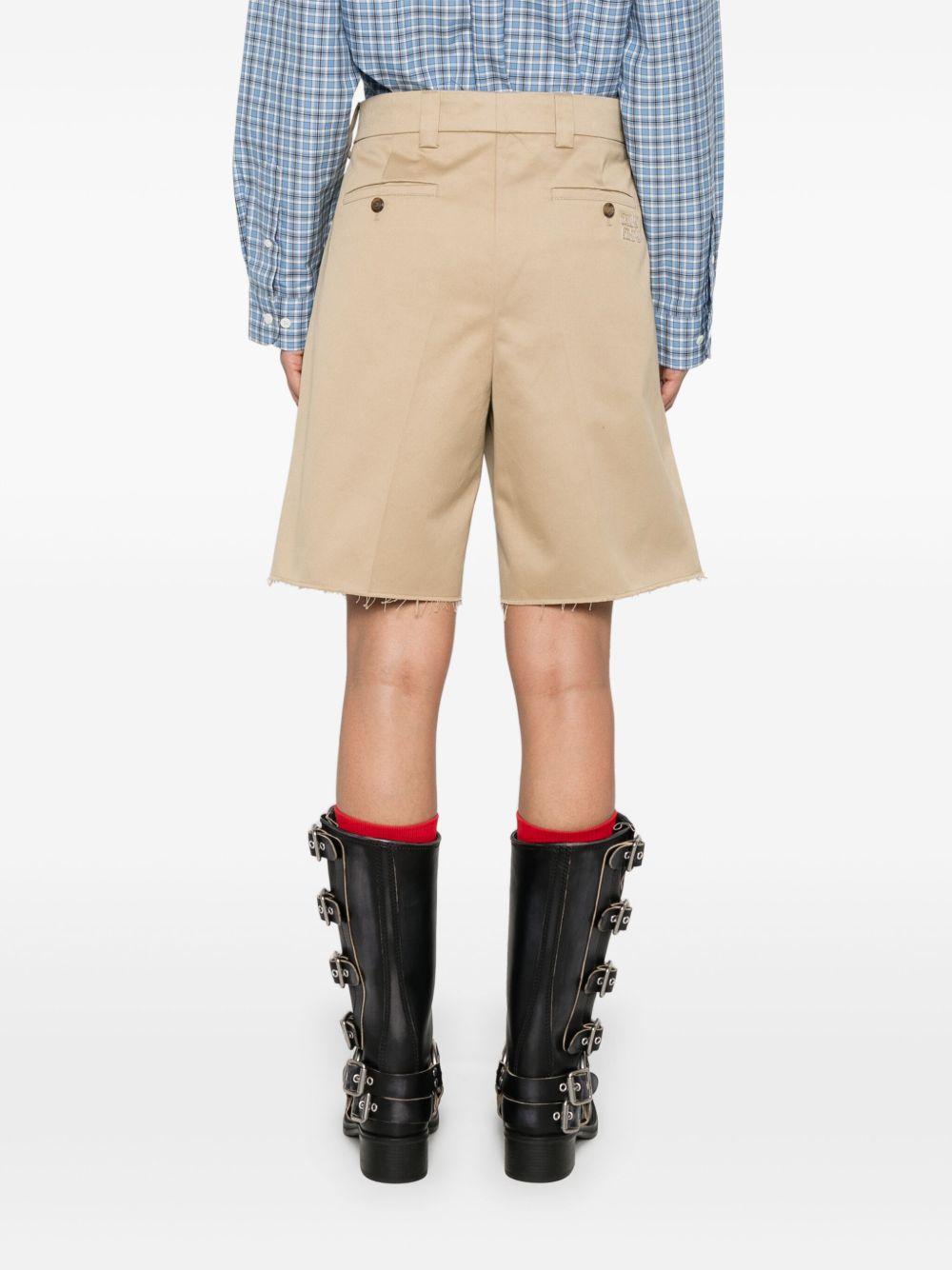 Cotton shorts<BR/><BR/><BR/> MP1856 1UPXF0065 MIU MIU