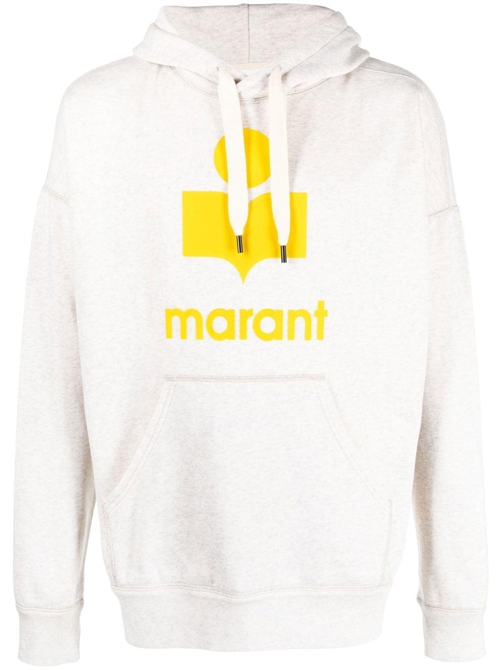 Yellow/ecrù Miley logo-print hoodie SW0027HA A1M05HECYE ISABEL MARANT