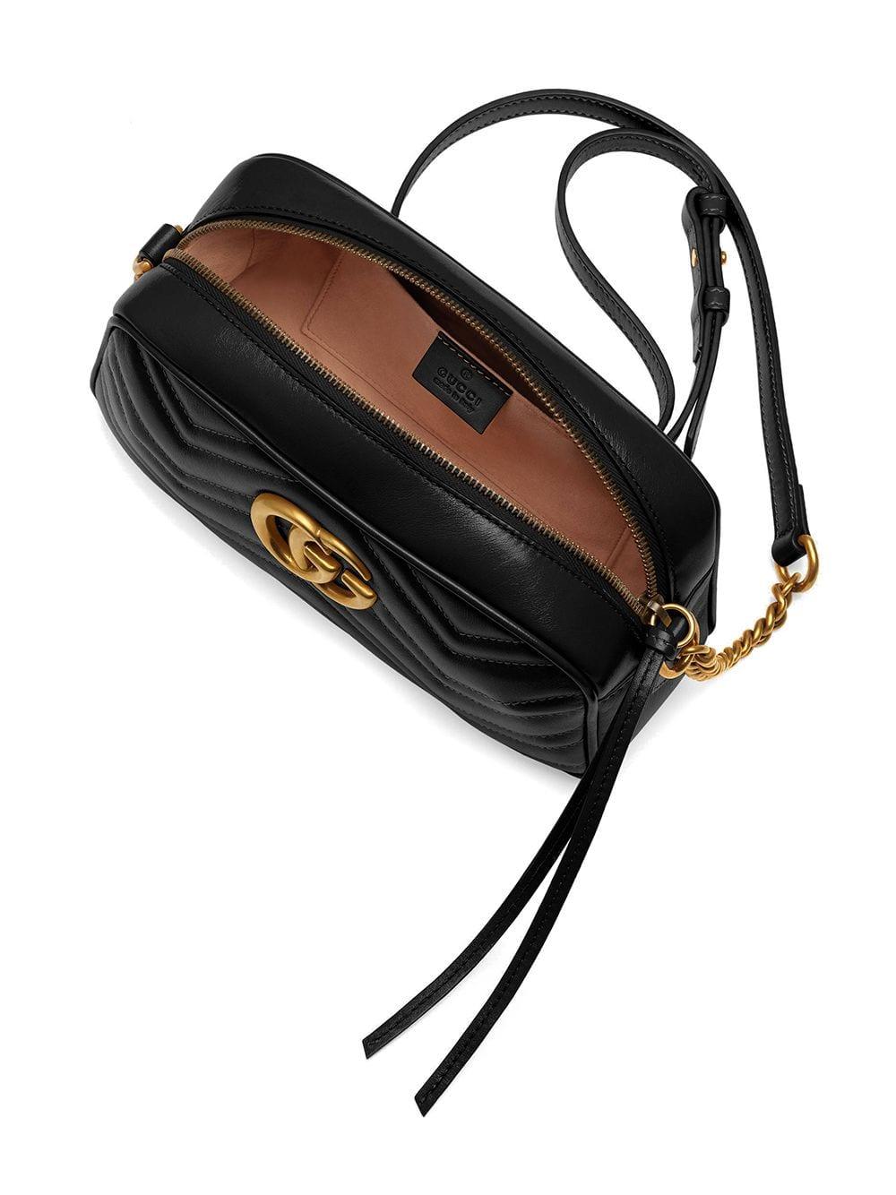 Borsa a spalla "GG Marmont smaii'' nera 447632 DTD1T1000 GUCCI