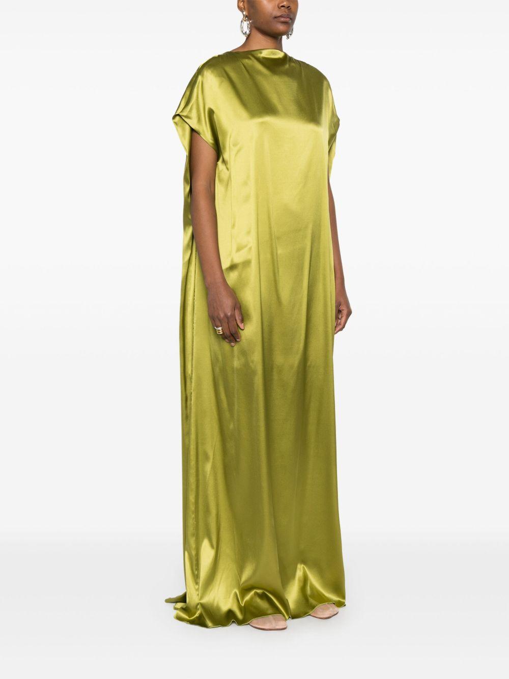Satin maxi dress<BR/> 011035 1032607 DRIES VAN NOTEN