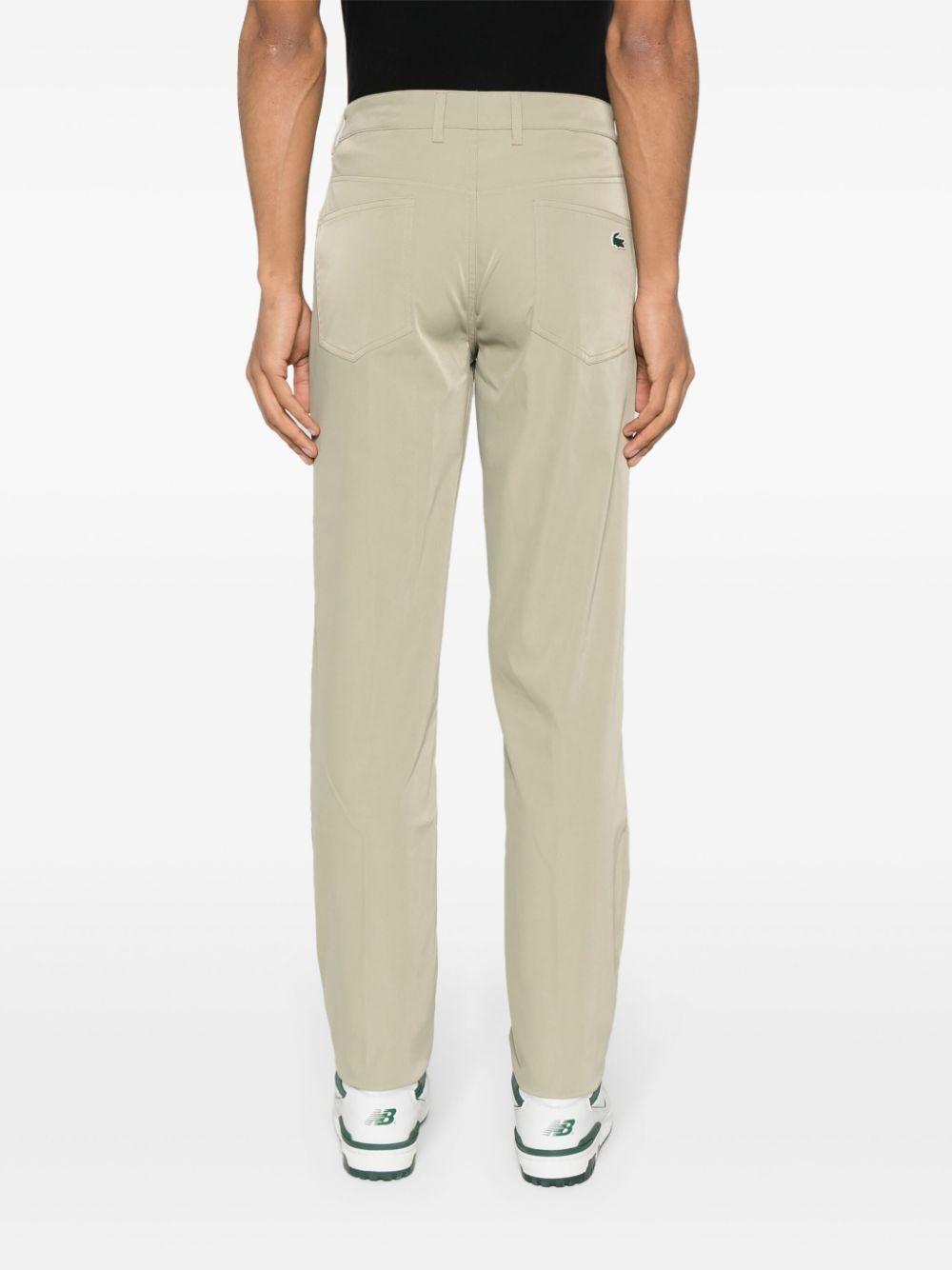 Logo-patch twill trousers<BR/><BR/> HH0922 CB8 LACOSTE