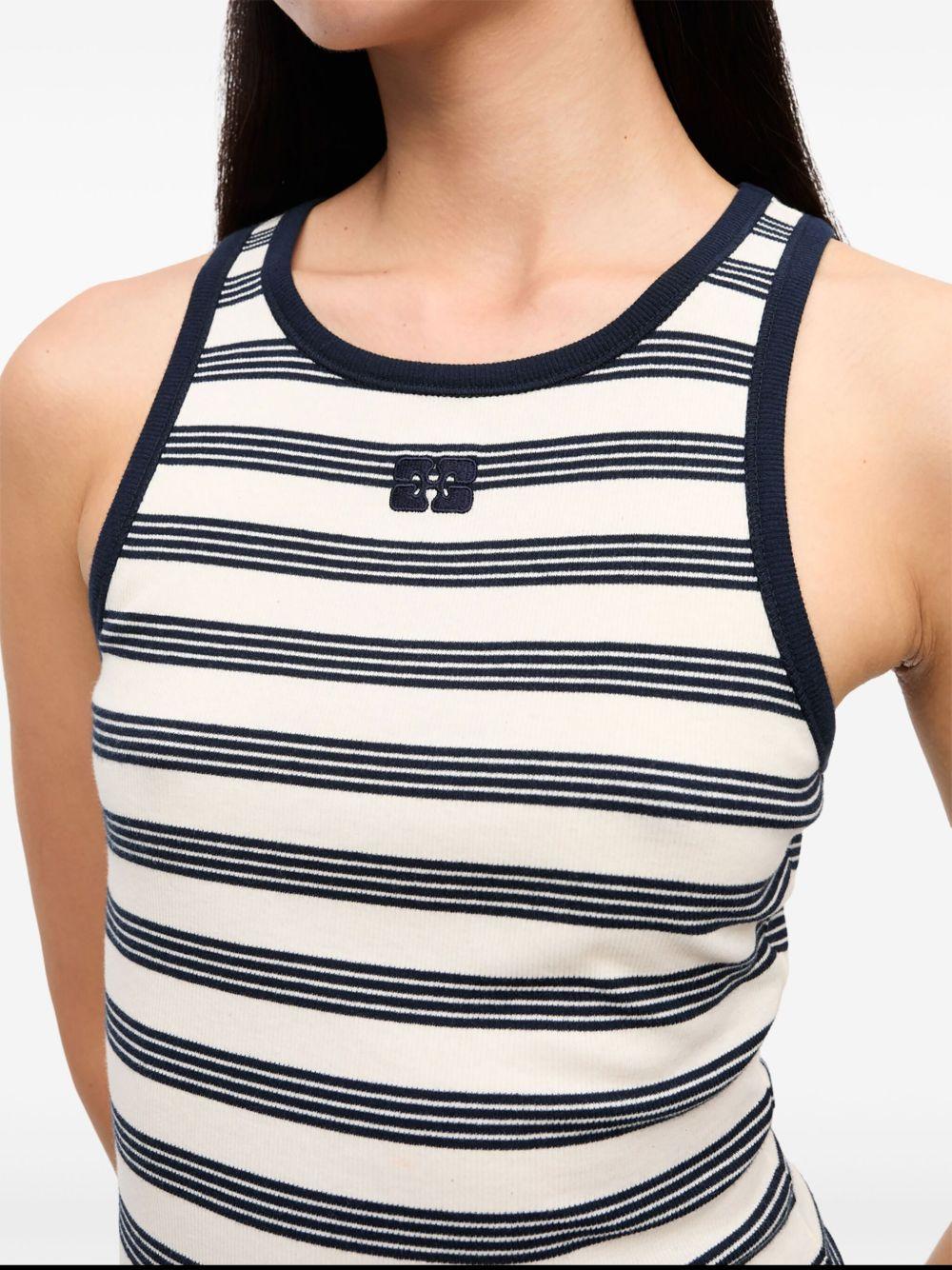 Striped tank top<BR/><BR/><BR/> T4144 683 GANNI