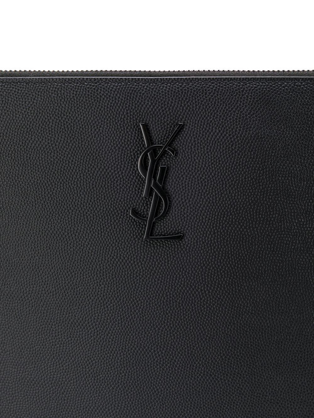 Monogram plaque clutch bag 534680BTY0U 1000 SAINT LAURENT