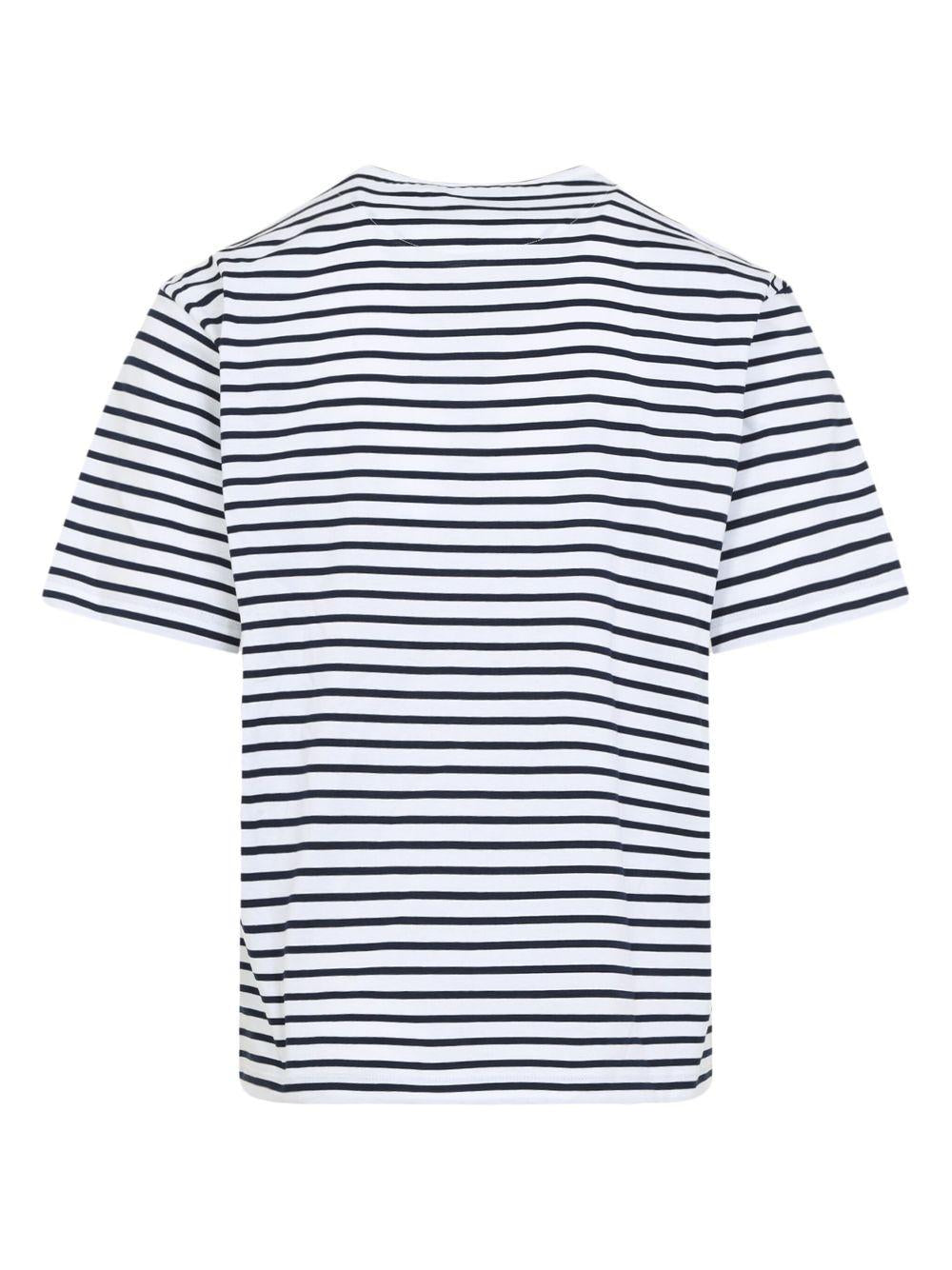 Logo-embroidered T-shirt<BR/><BR/><BR/> UJN929 1045F0UB0 PRADA