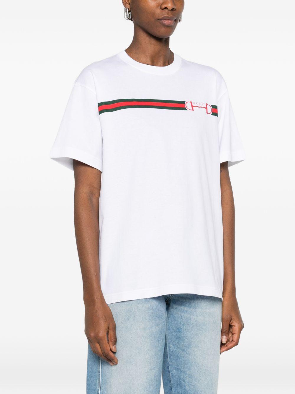 Cotton jersey T-shirt with print 837959 XJHM59081 GUCCI