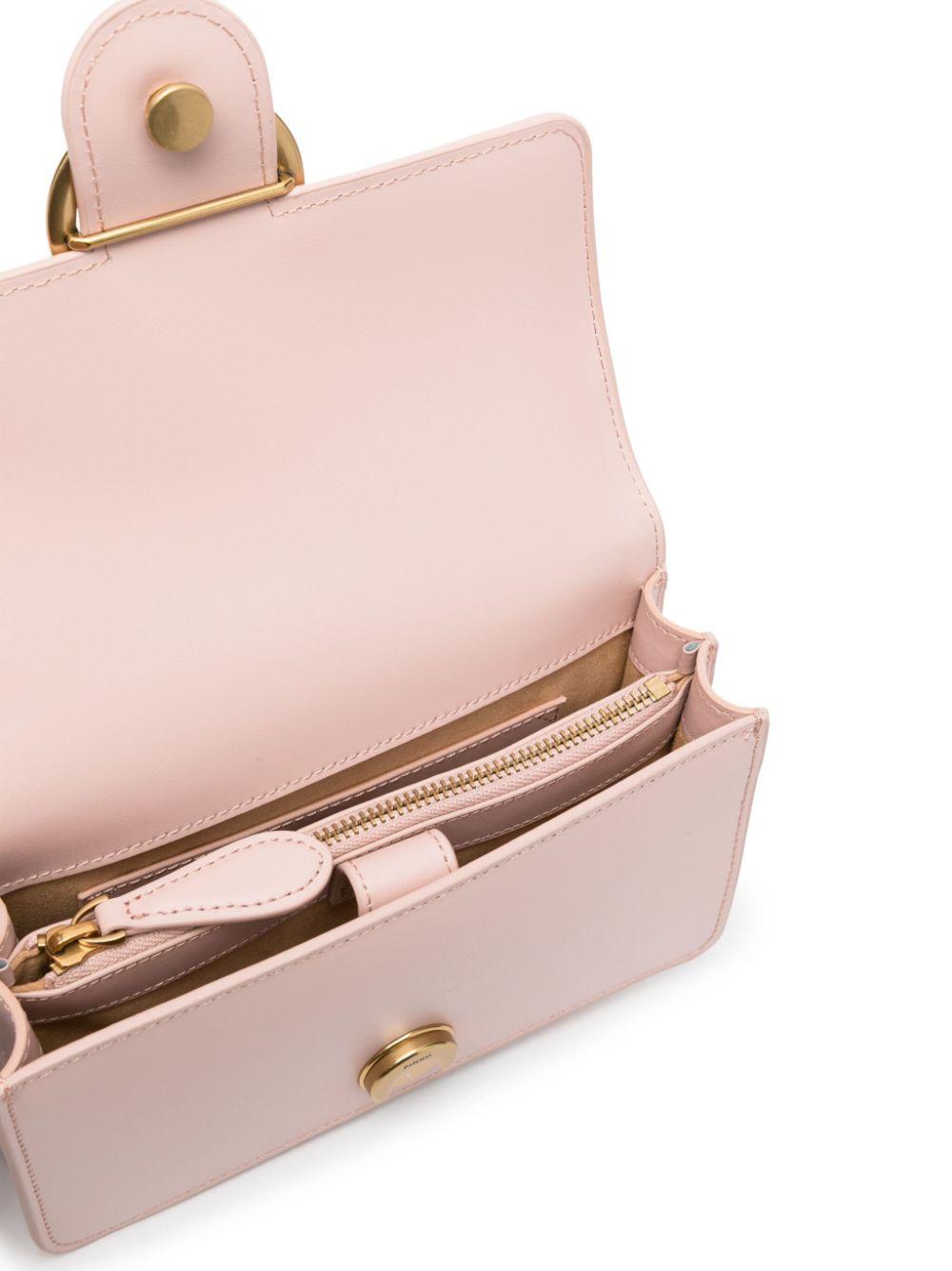 Logo-plaque crossbody bag<BR/><BR/> 100074 A0F1O81Q PINKO