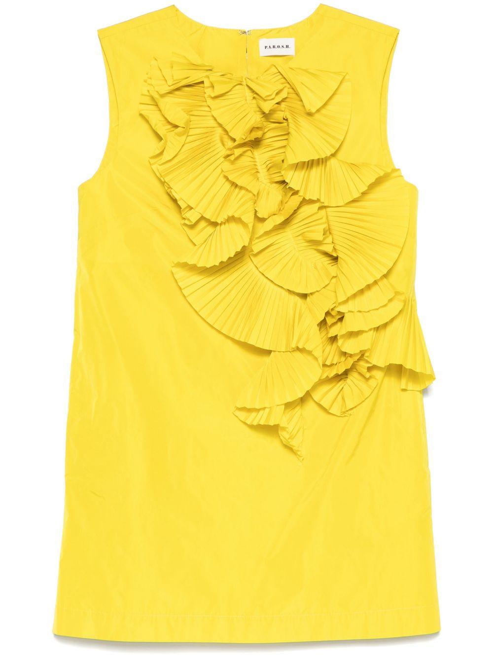 Ruffled-detail mini dress D731358 PIMPY016 P.A.R.O.S.H.