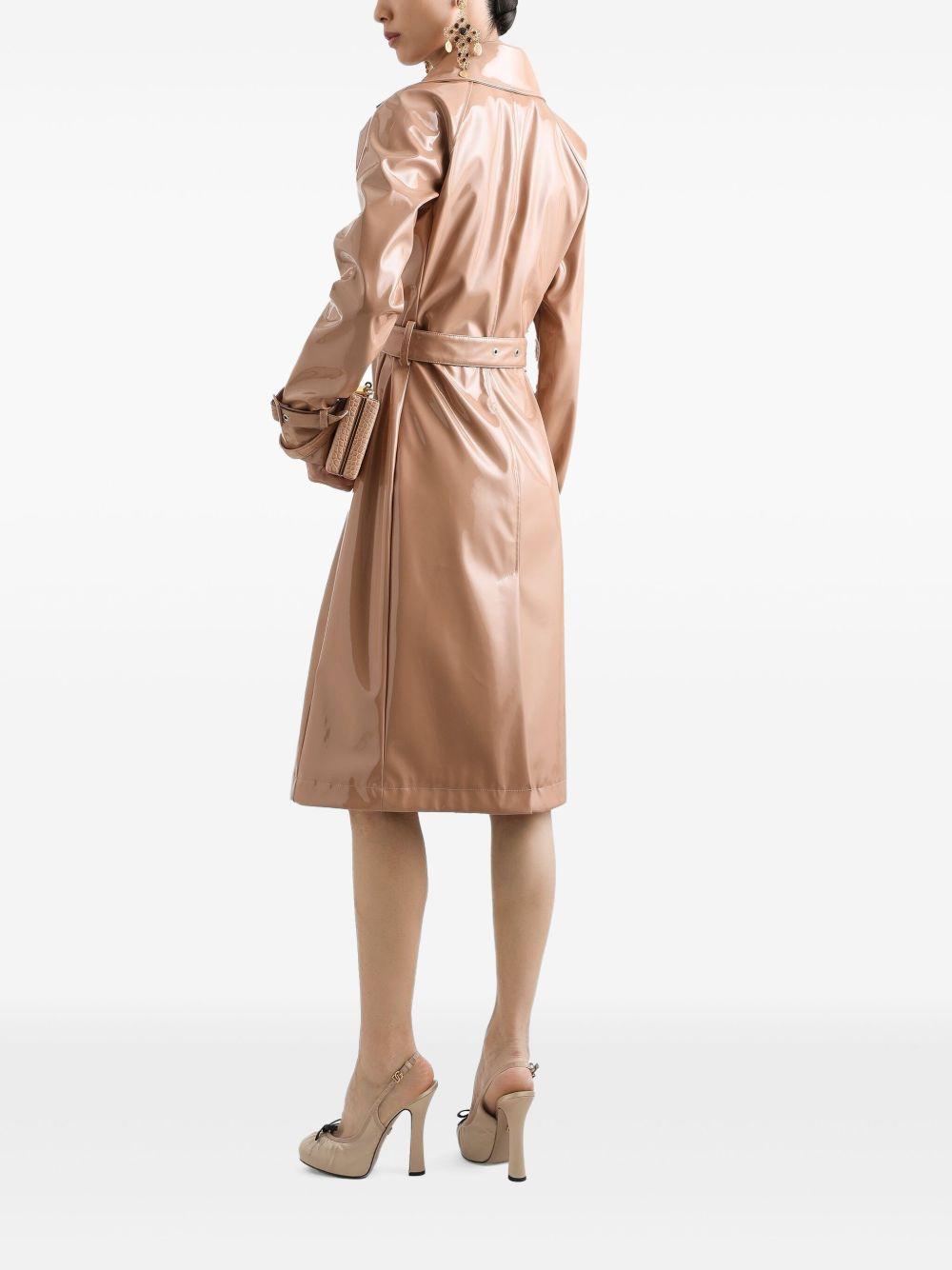 Coated faux leather trench coat F0W3WT FUSW7M0179 DOLCE & GABBANA