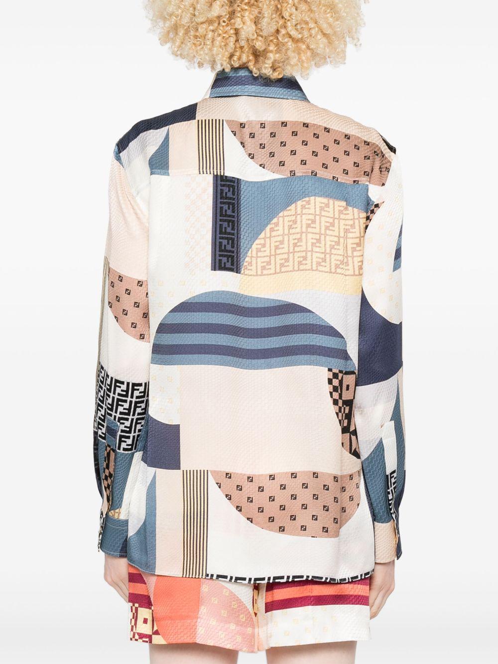 Regular-fit short-sleeved shirt FS8274 AUQMF1SAT FENDI