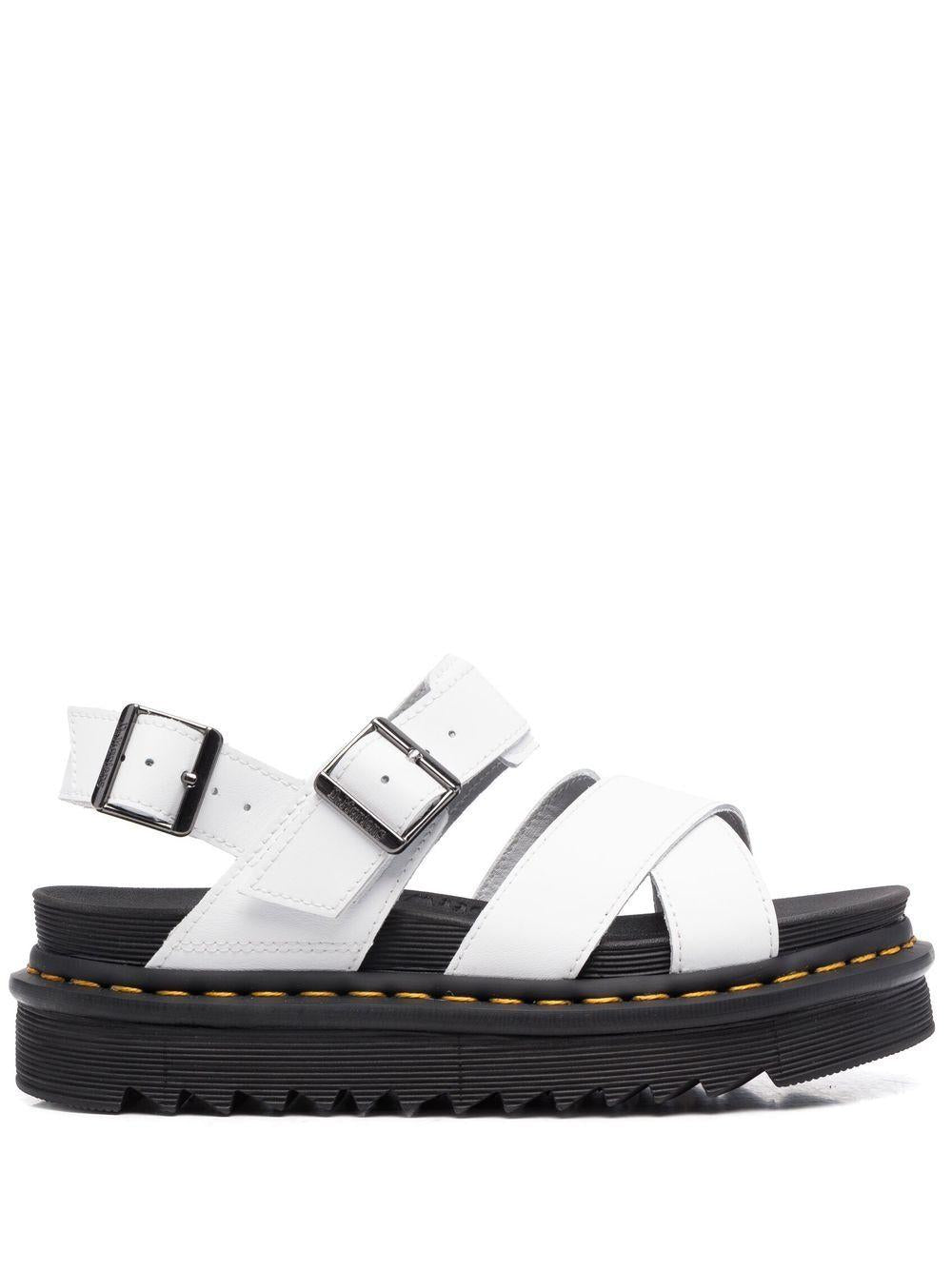 Voss Hydro II sandals with leather strap 26799100 WHITEHYDRO DR. MARTENS