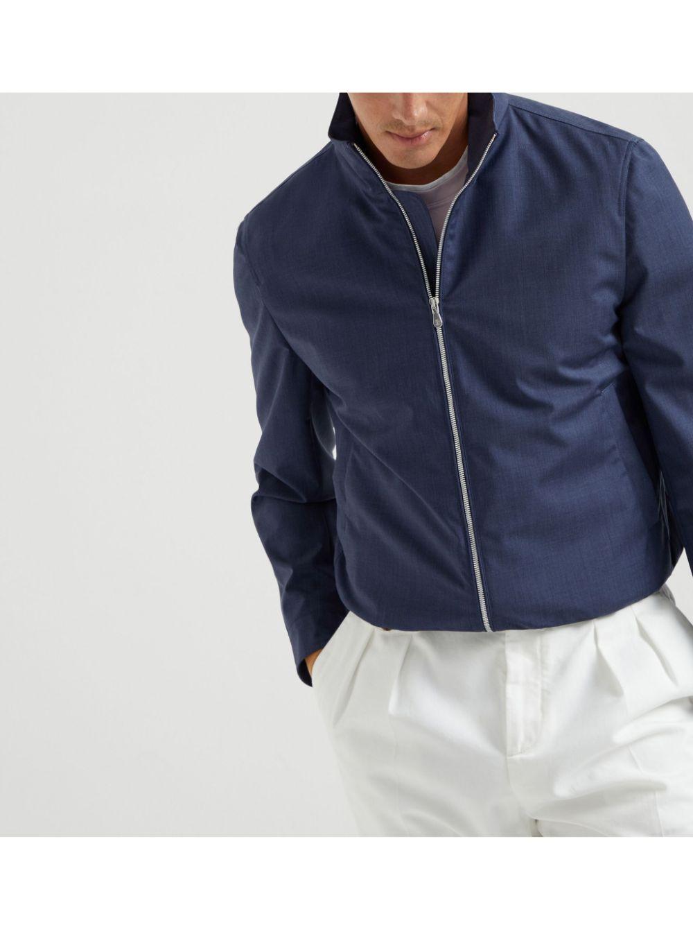 Bonded bomber jacket<BR/><BR/><BR/> MM4506424 CYV34 BRUNELLO CUCINELLI