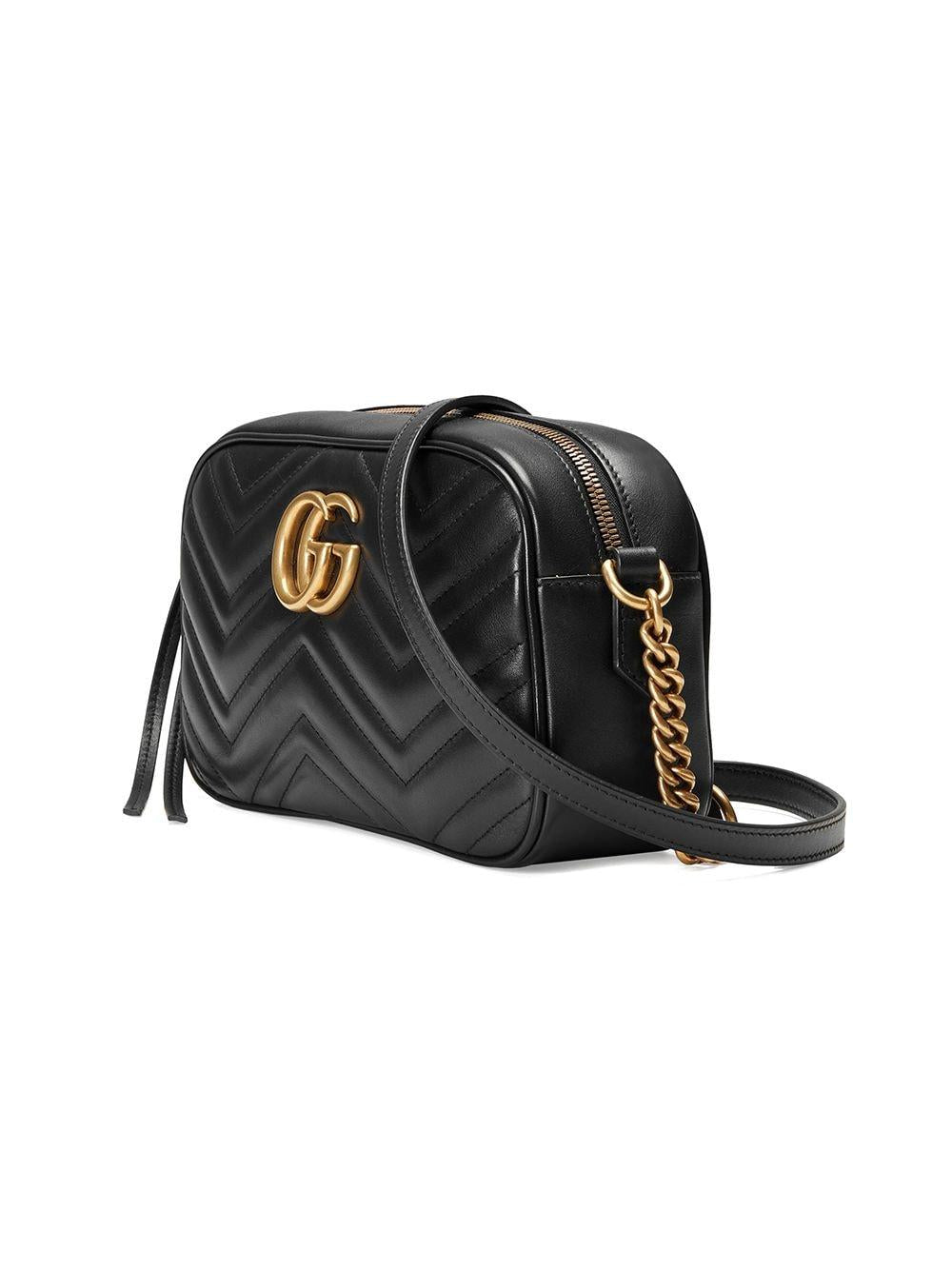 Borsa a spalla "GG Marmont smaii'' nera 447632 DTD1T1000 GUCCI