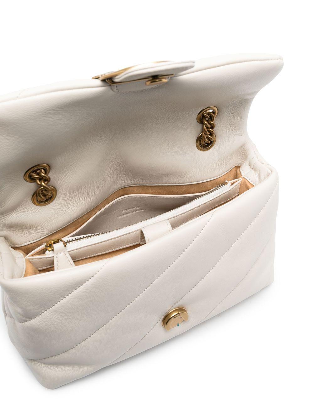Love Bag Puff medium shoulder bag in quilted nappa leather with chain 100038 A0F2Z14Q PINKO