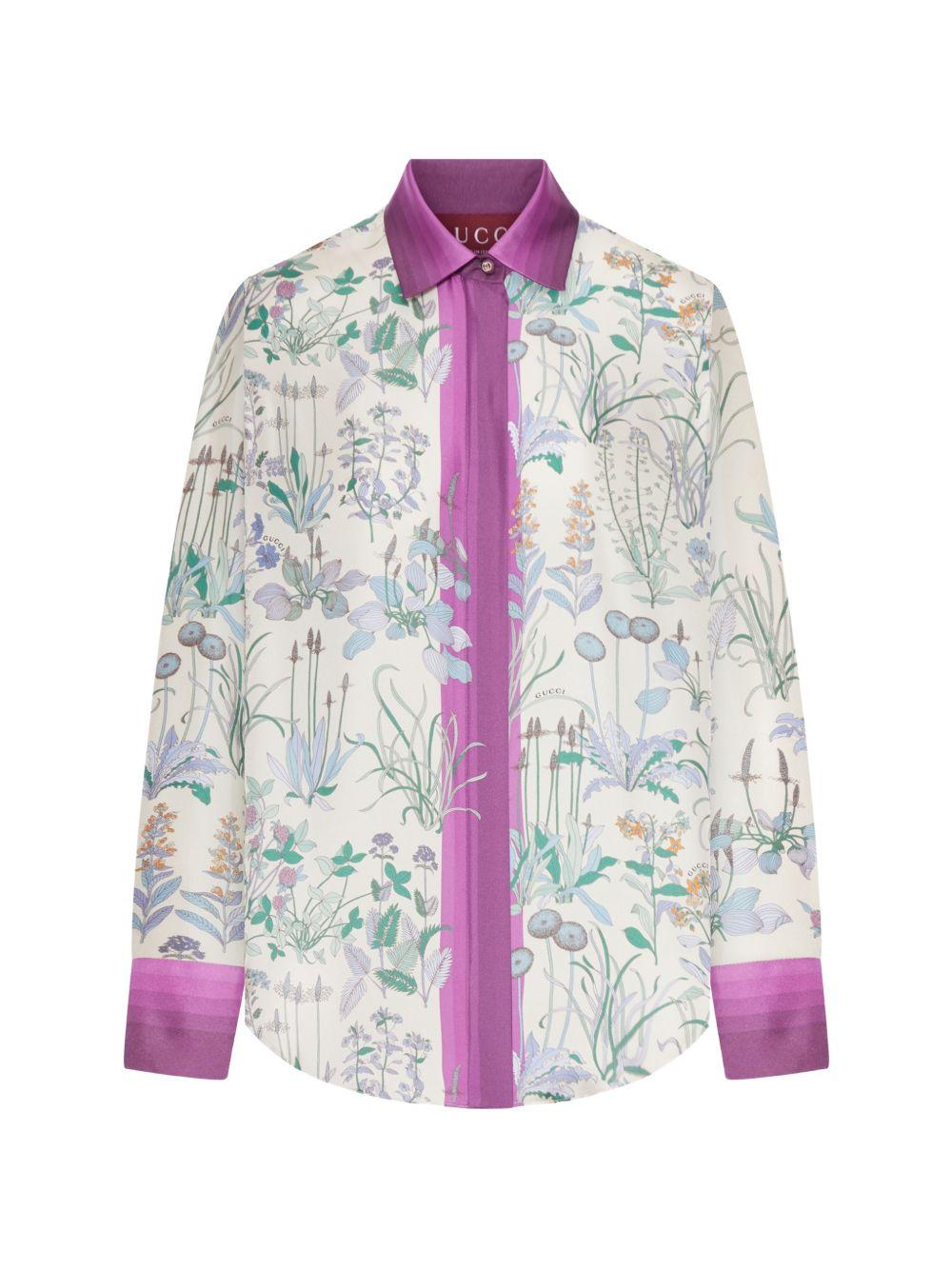 Printed silk twill shirt 856092 ZAUK79224 GUCCI