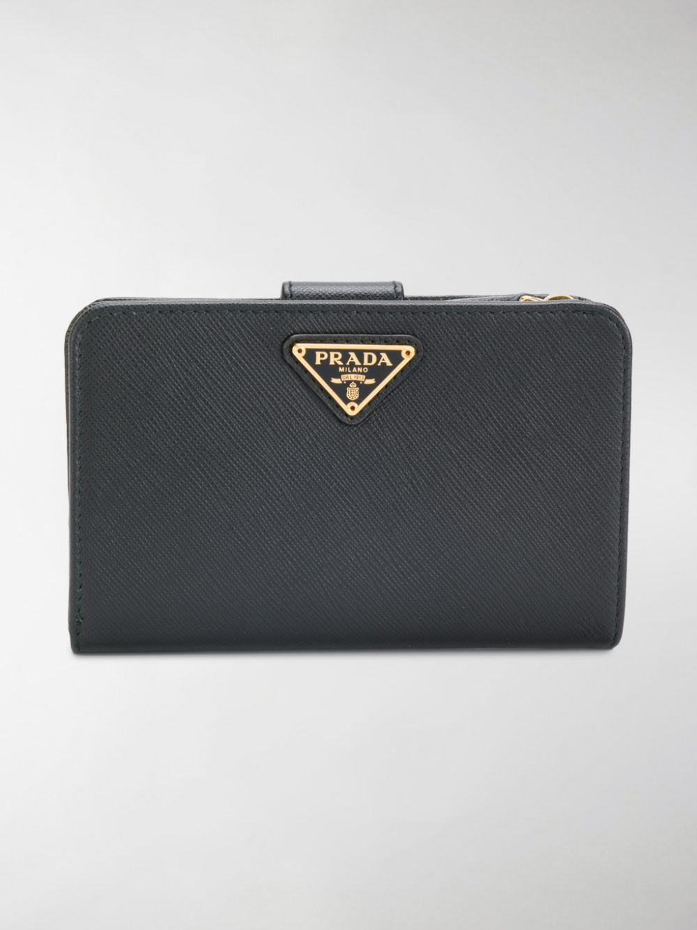 zip fastening and logo plaque wallet 1ML225 QHHF0002 PRADA