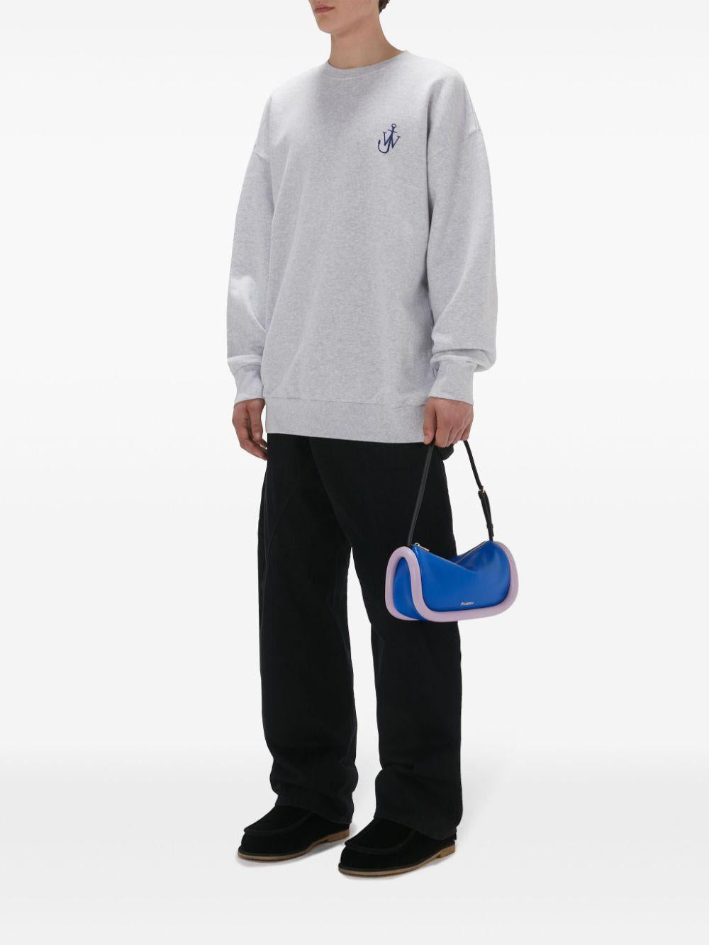 Anchor-logo organic cotton sweatshirt<BR/><BR/><BR/> JW0209 PG1386905 JW ANDERSON