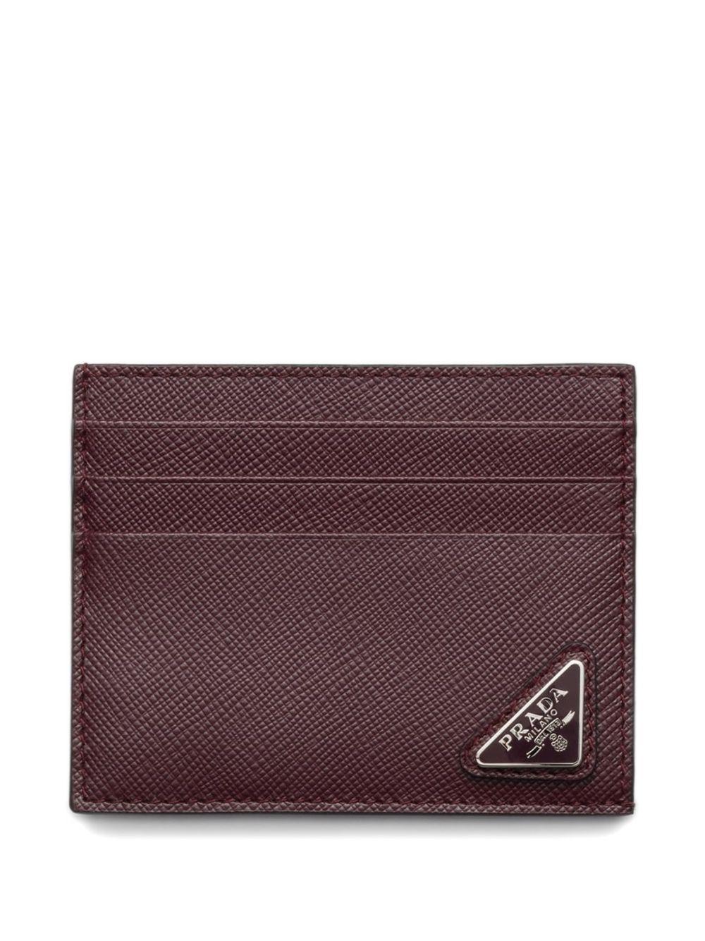 Saffiano leather card holder 2MC223QHH F0007 PRADA