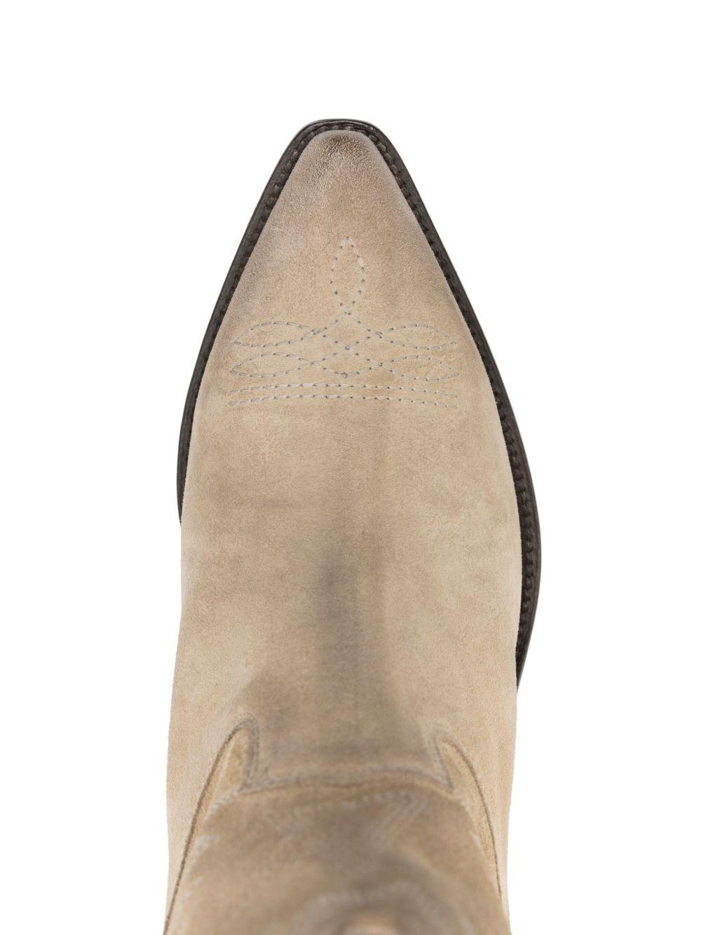 Wish Star low boots waxed suede with star embroidery GWF00780 F00692015272 GOLDEN GOOSE