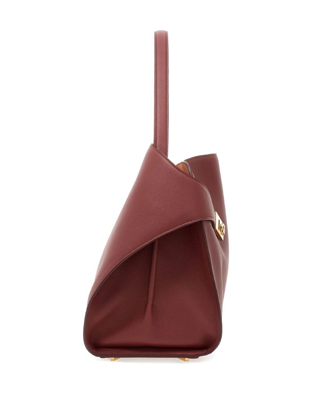 L Hug shoulder bag<BR/><BR/> HUG SH M 782635COLLEGE RED FERRAGAMO