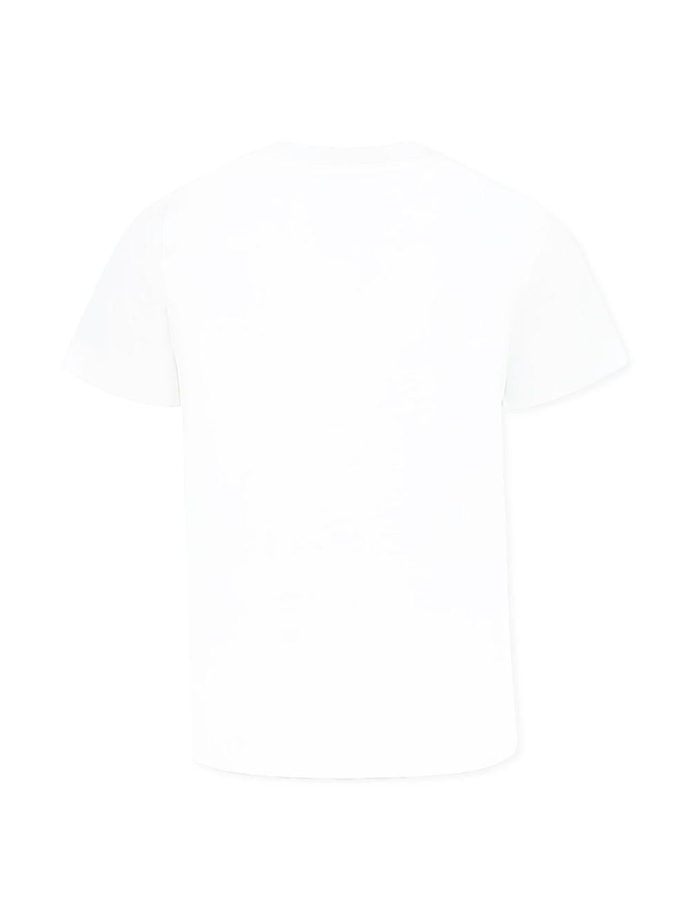 Logo Cotton T-Shirt K29548C00018 89AFV034 MONCLER KIDS