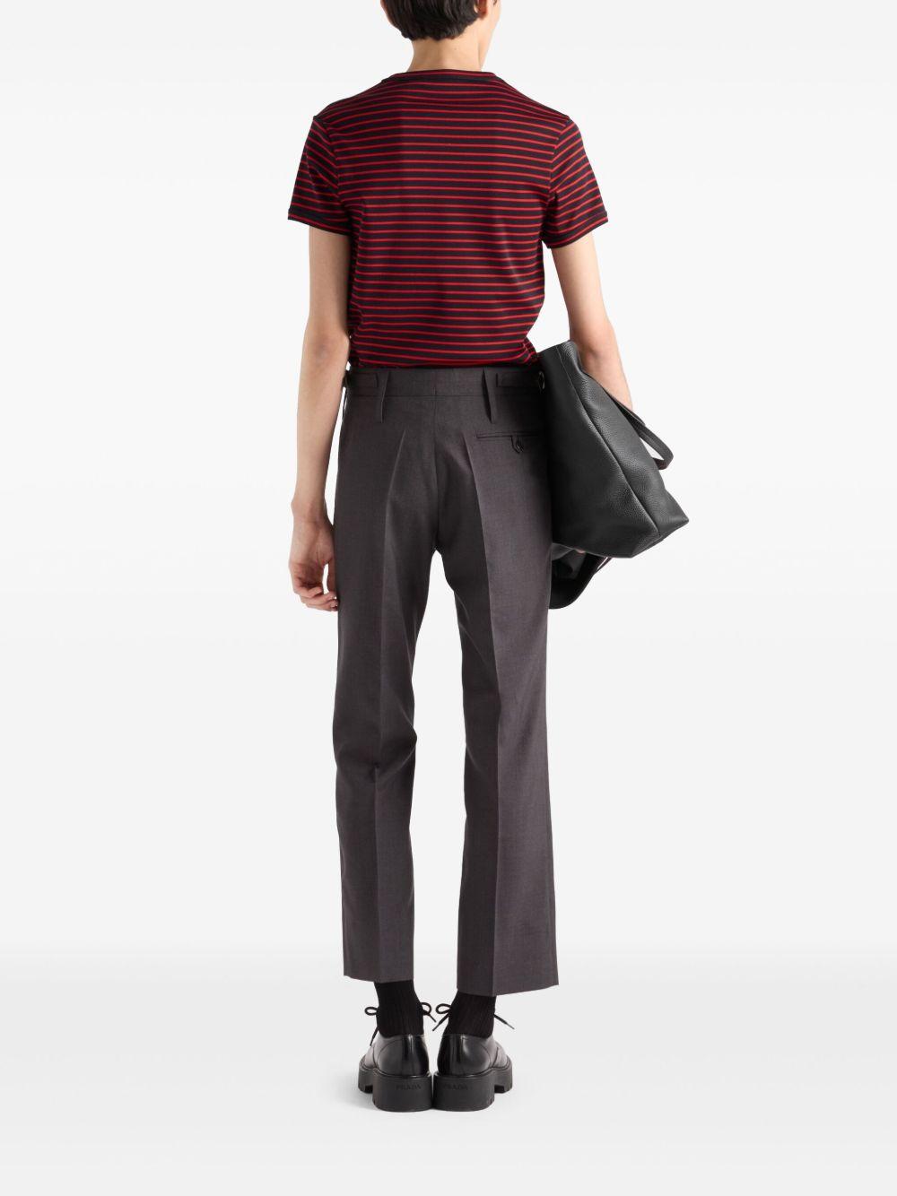Stripes T-shirt<BR/><BR/><BR/> UJN824 111LF0N98 PRADA