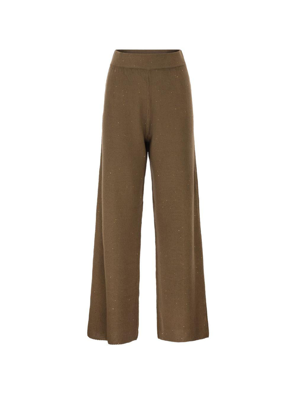 cotton and linen pants with sequins PAD266F351D273 1268 FABIANA FILIPPI