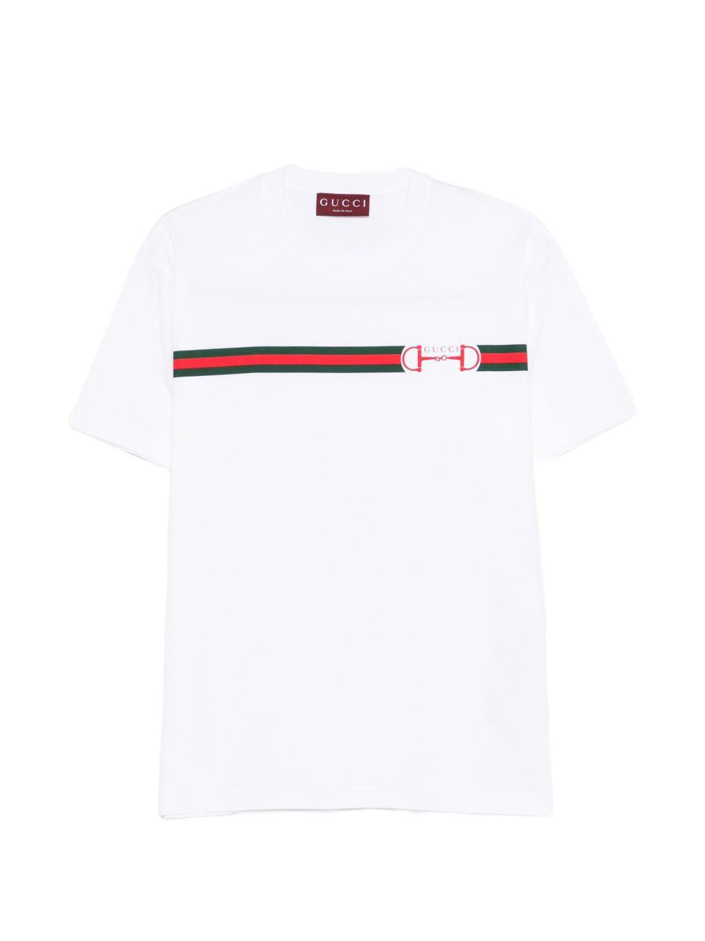 Cotton jersey T-shirt with print 837959 XJHM59081 GUCCI
