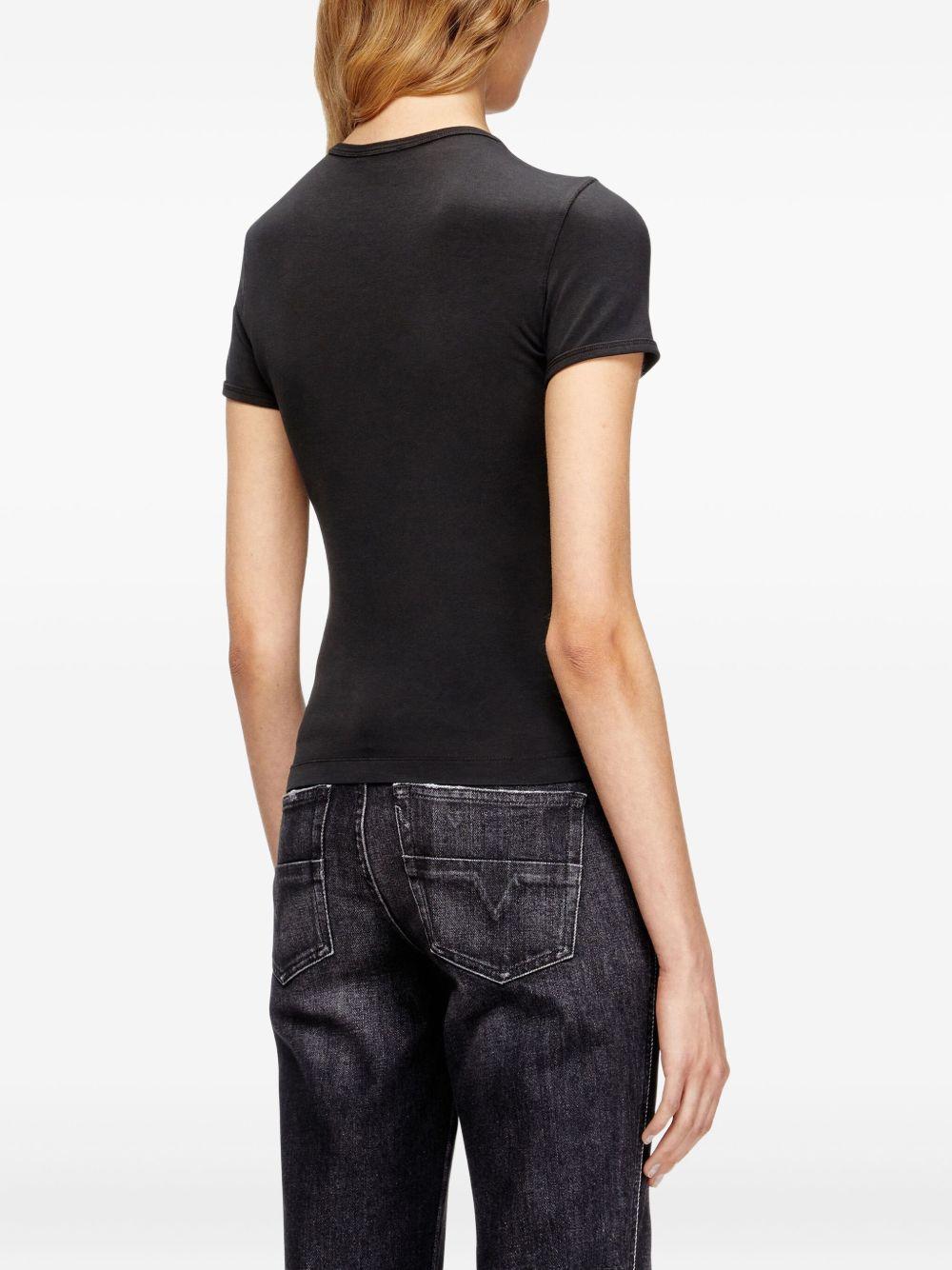 Slim T-shirt with metallic Oval D A19917 0AHQH900 DIESEL