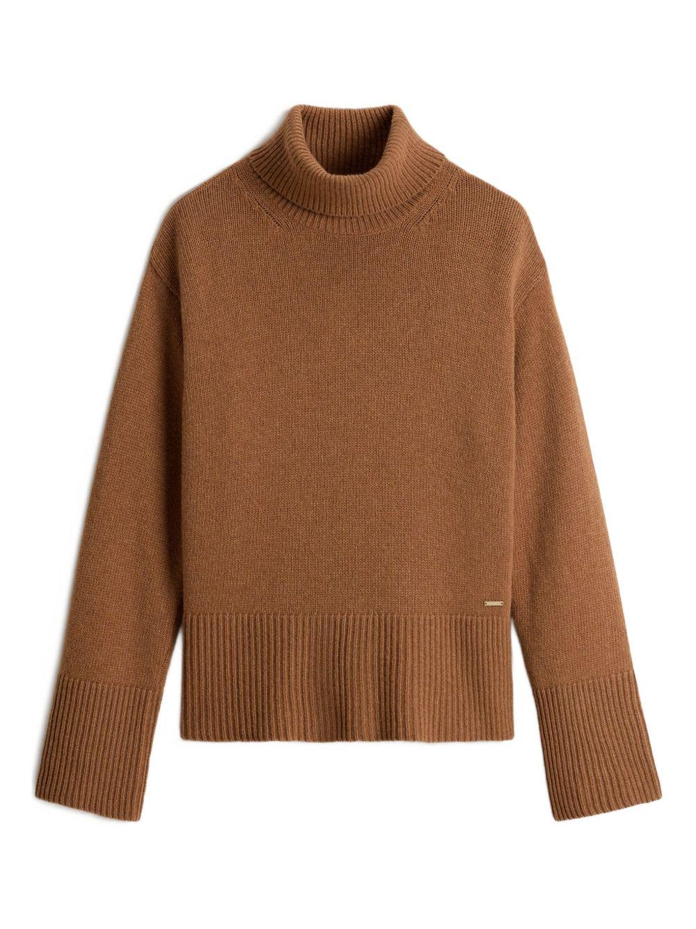 Turtleneck jumper with ribbed hem CFWWKN2006FRUF0469 7370 WOOLRICH