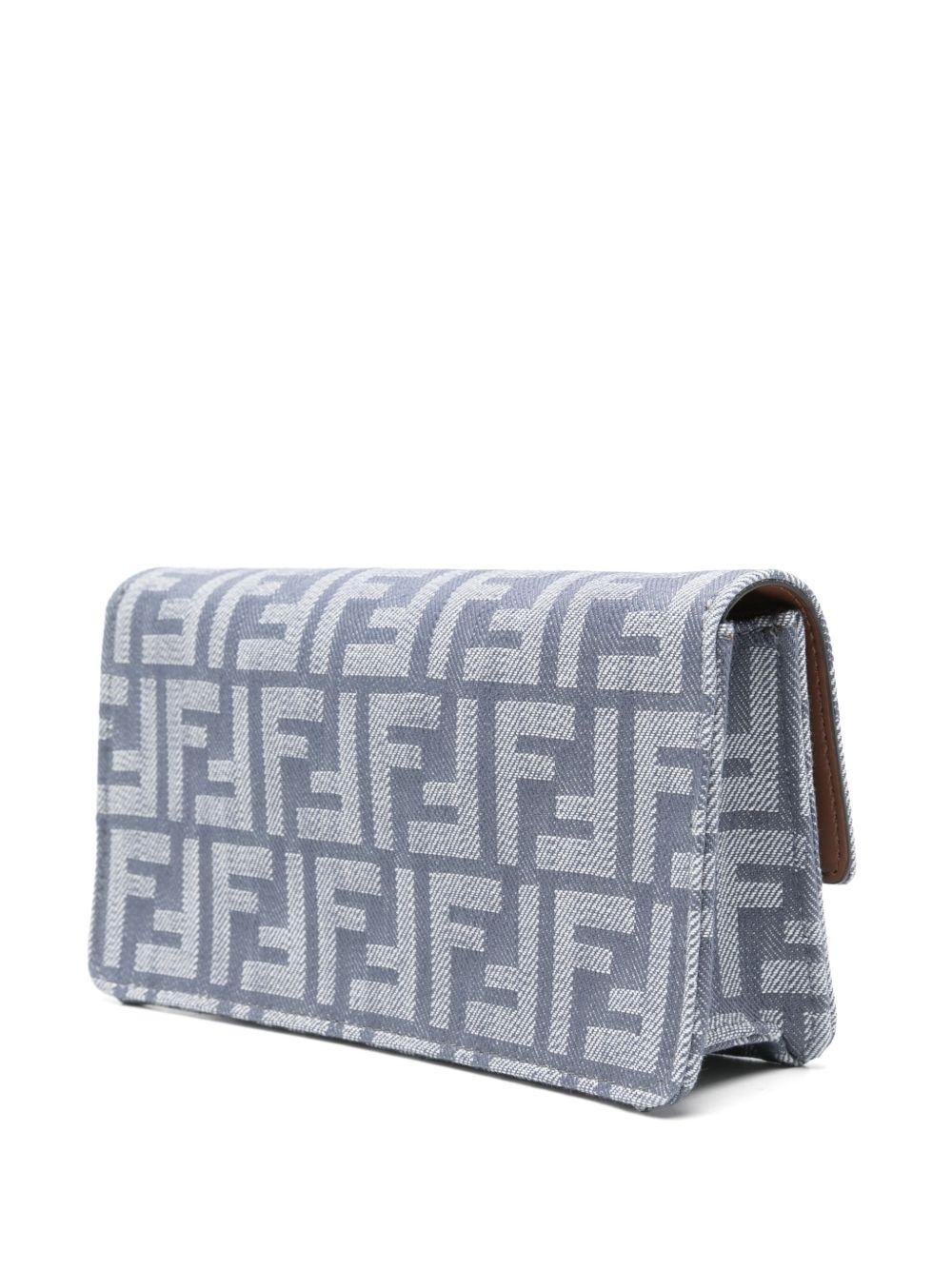 Compact Baguette wallet with flap and FF clasp 8M0498 AUT4F1SXQ FENDI