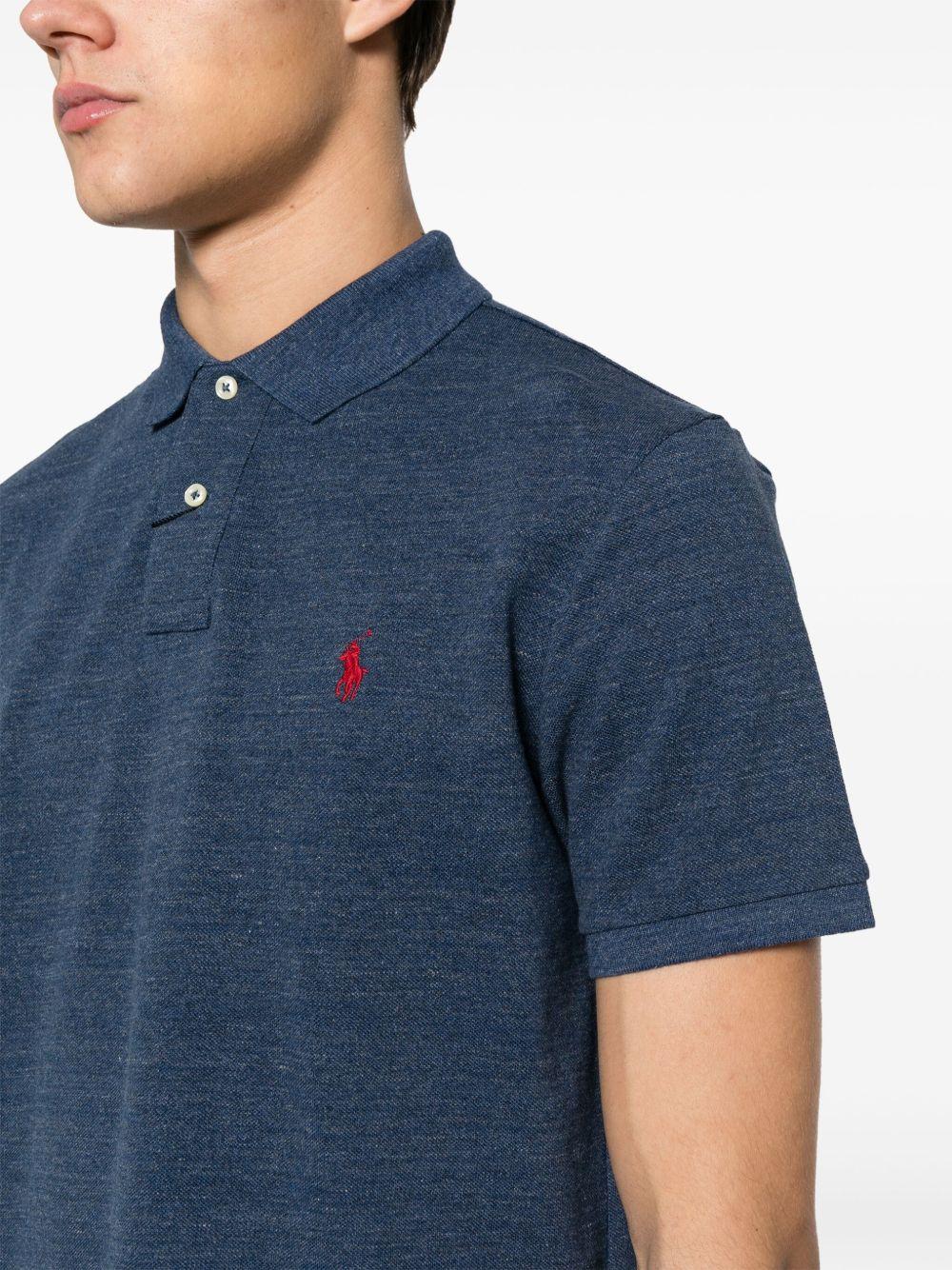 Polo Pony cotton polo shirt<BR/><BR/> 710666998005 CLASSIC ROYAL HEATHER POLO RALPH LAUREN