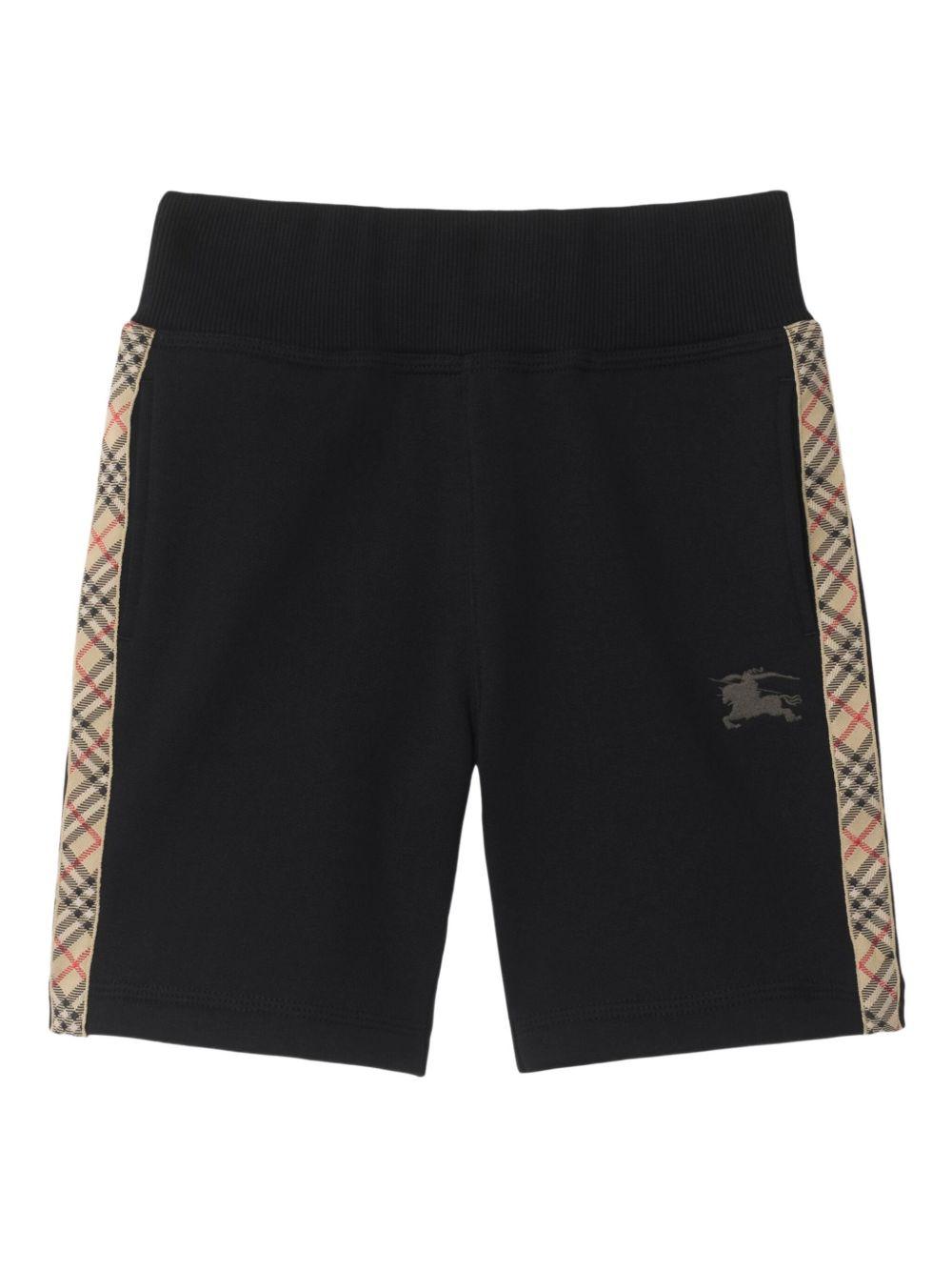 Check Trim Cotton Shorts 8108056 A1189 BURBERRY KIDS