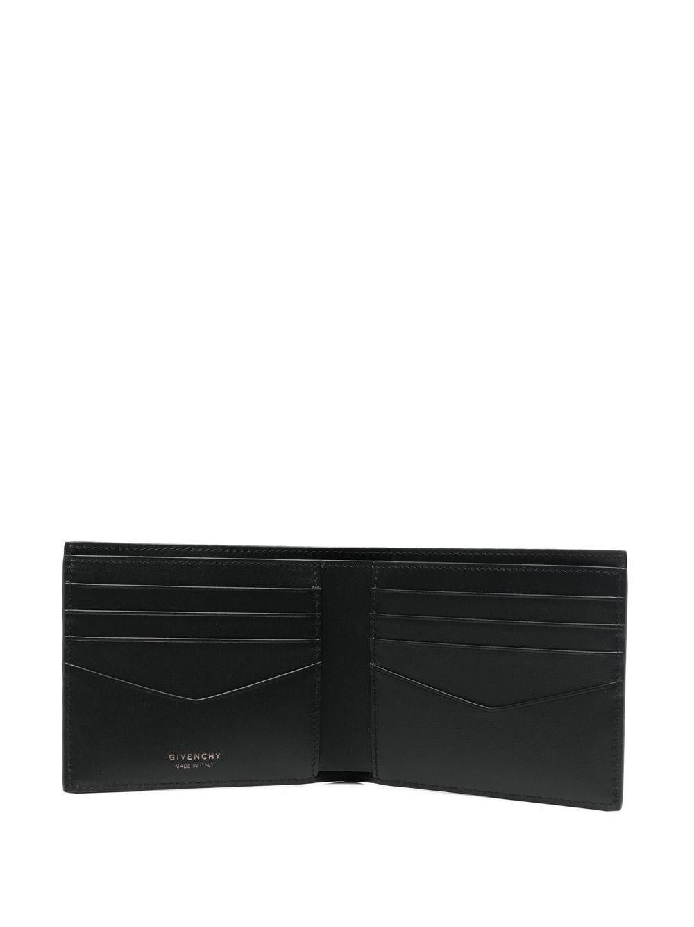 Textured leather folding wallet<BR/><BR/><BR/> BK608NK1MM 001 GIVENCHY