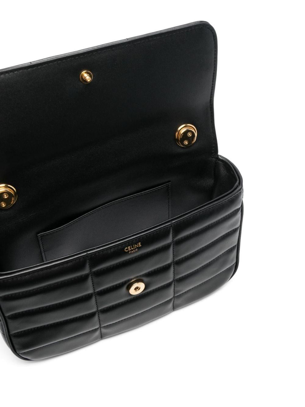 Chain matelassé leather shoulder bag 111273EYD 38NO CÉLINE