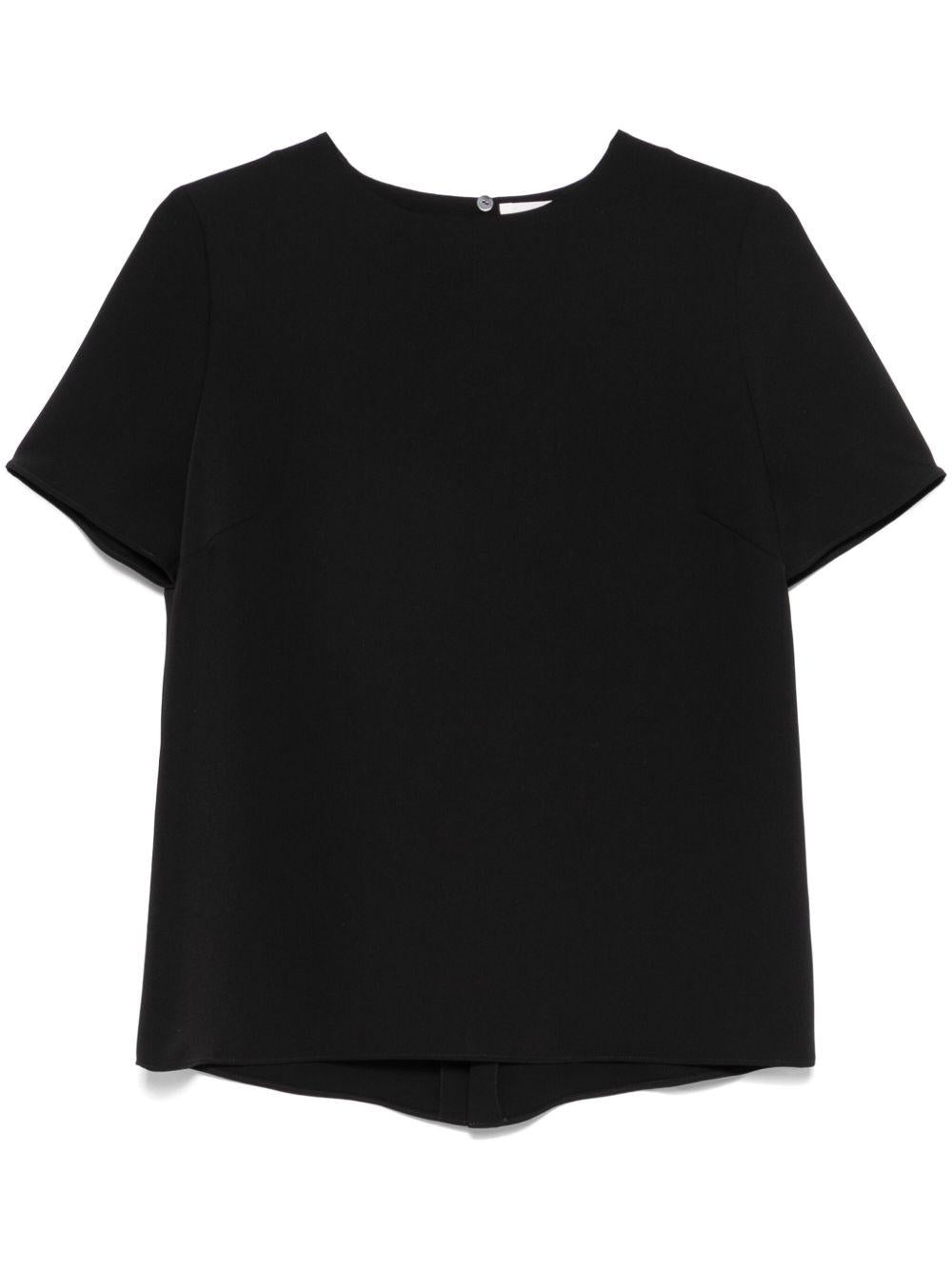 Short-sleeved cady blouse<BR/><BR/><BR/> D312430 PANTY013 P.A.R.O.S.H.
