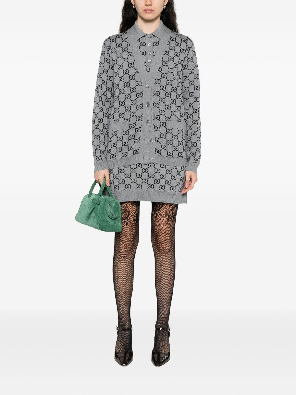 Reversible GG wool jacquard cardigan 798157 XKEJP1045 GUCCI