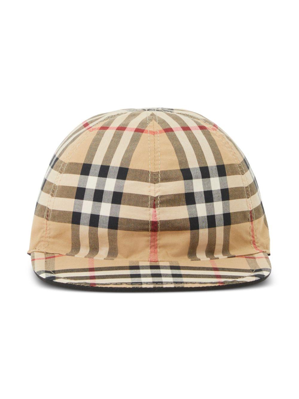 Vintage Check reversible cotton cap 8070036 A1189 BURBERRY KIDS