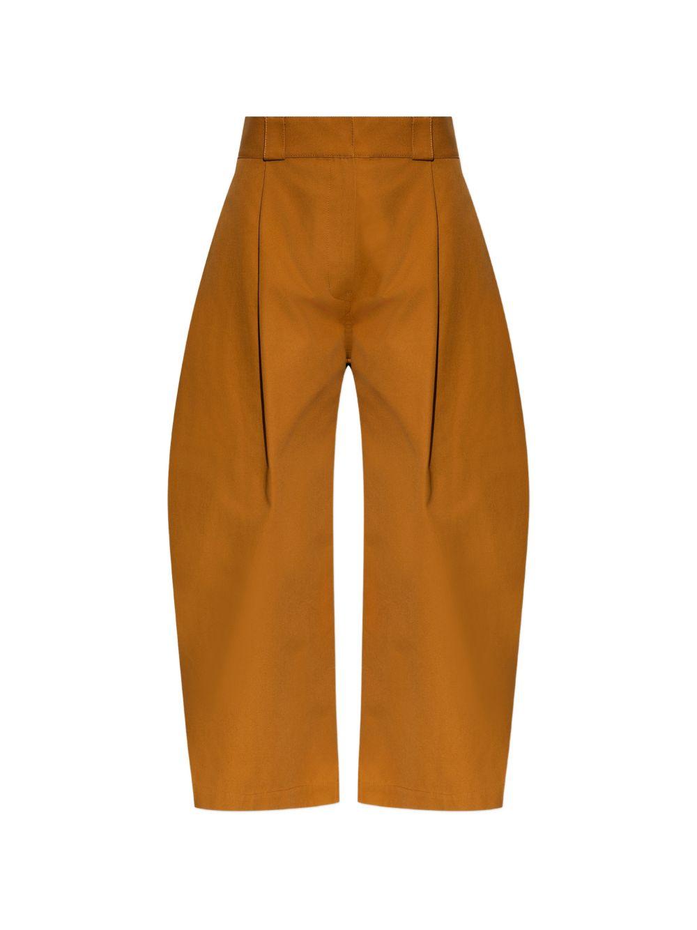 pleated wide-leg cropped trousers 872548 TUP222602 BALENCIAGA